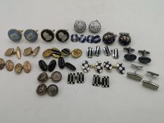 Quantity of fashion cufflinks to include Paul Smith, Hugo Boss and Duchamp