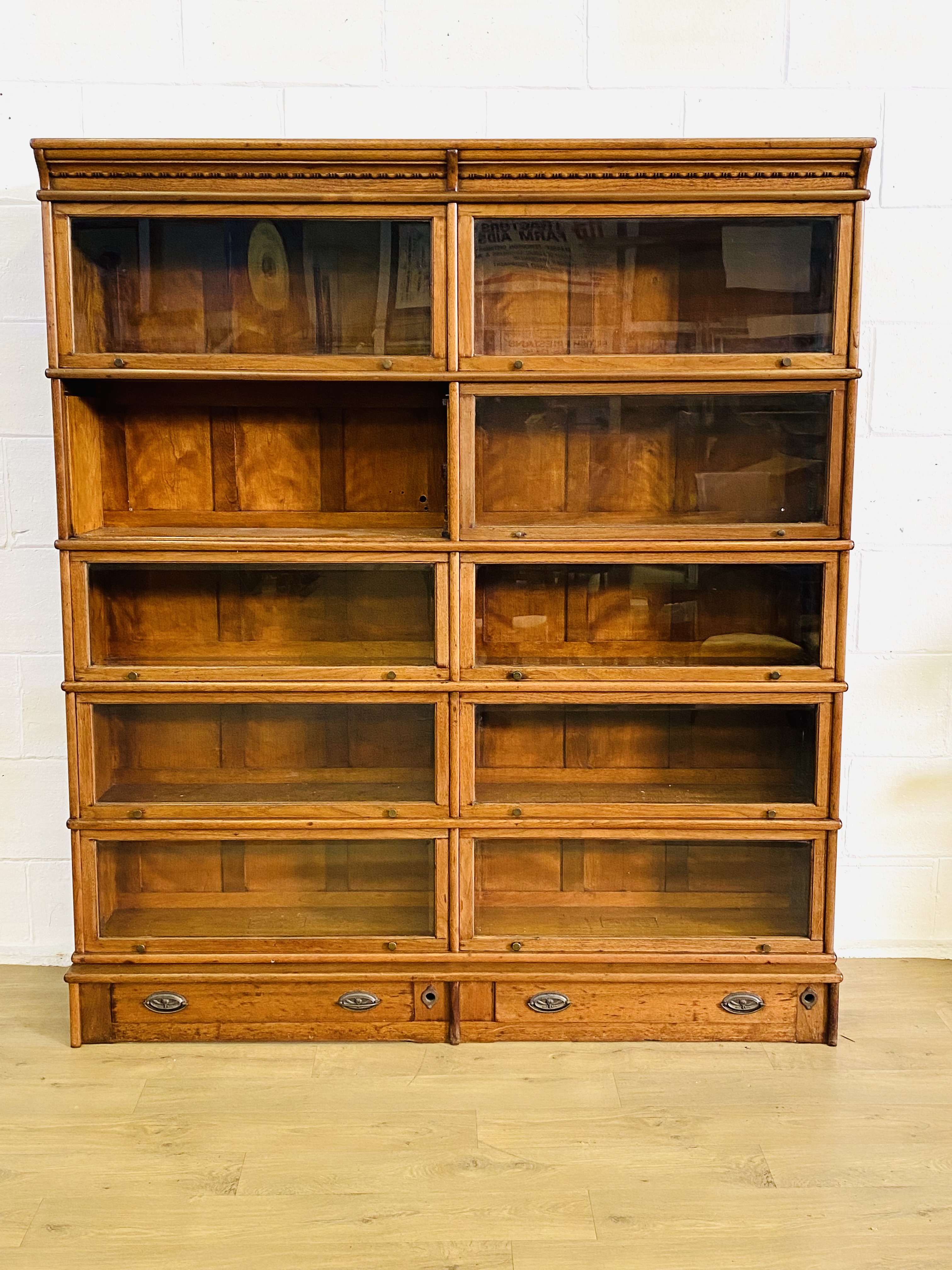 Wernicke mahogany barristers bookcase - Image 2 of 7