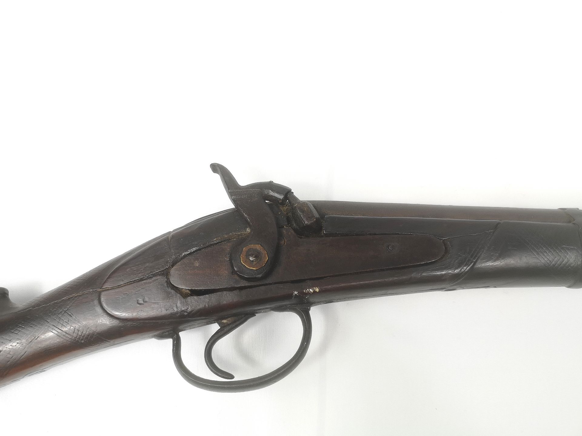 Musket with wood stock - Image 2 of 3