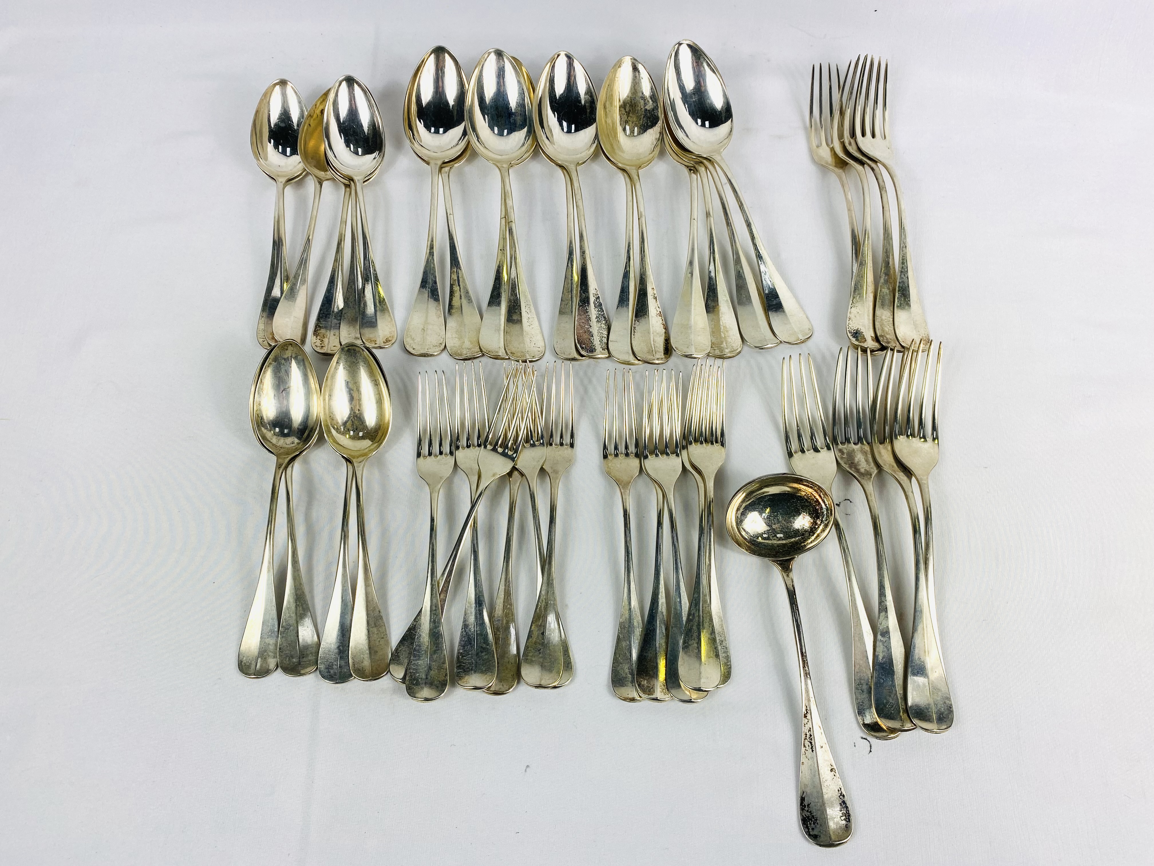 Part set of German 800 silver cutlery, 2488g (80ozt)