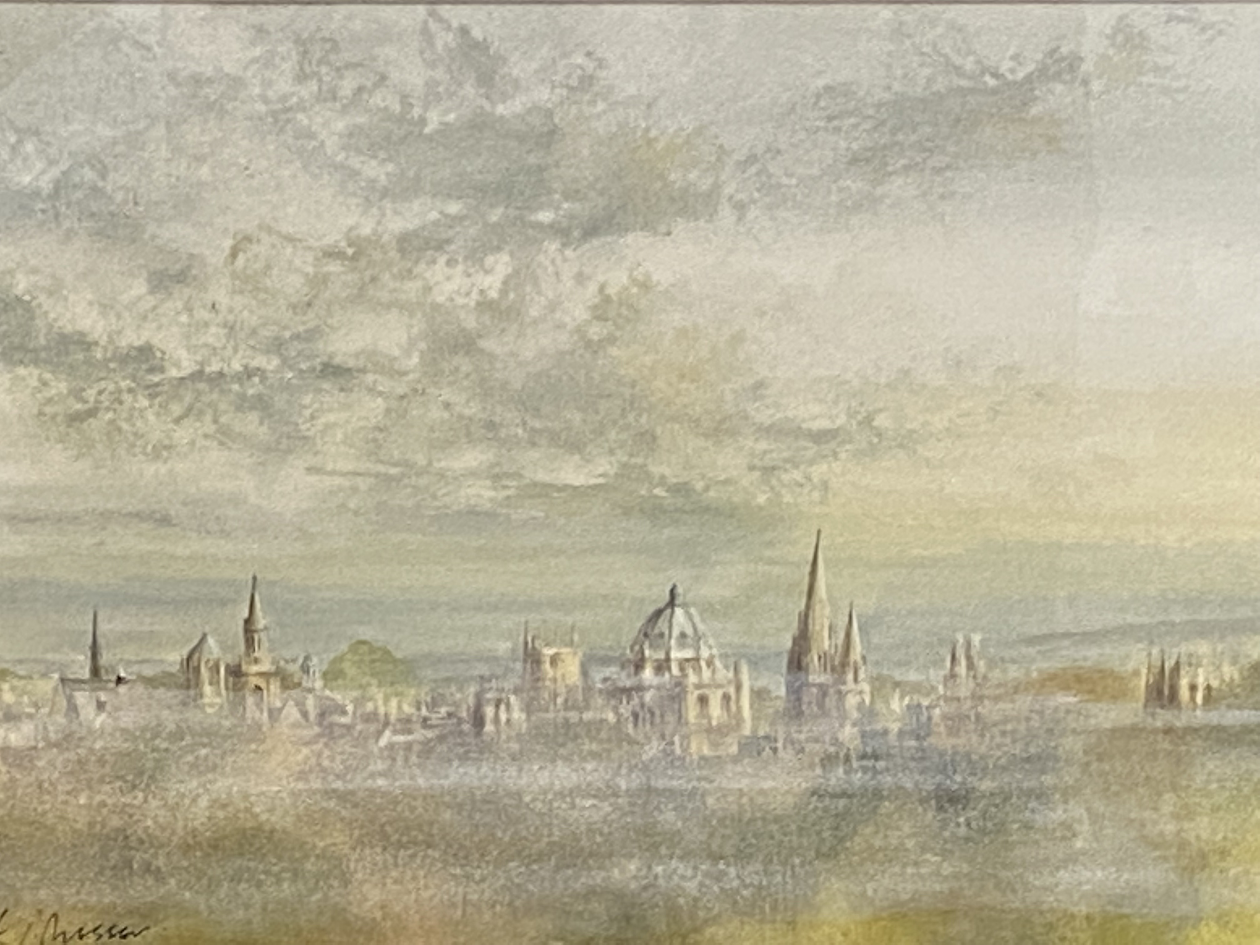 Watercolour of Oxford - Image 4 of 4