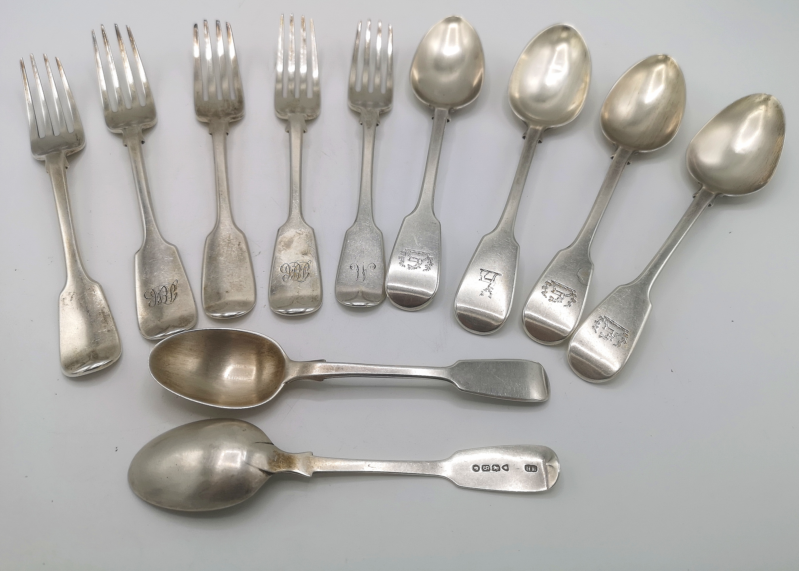 Quantity of silver cutlery