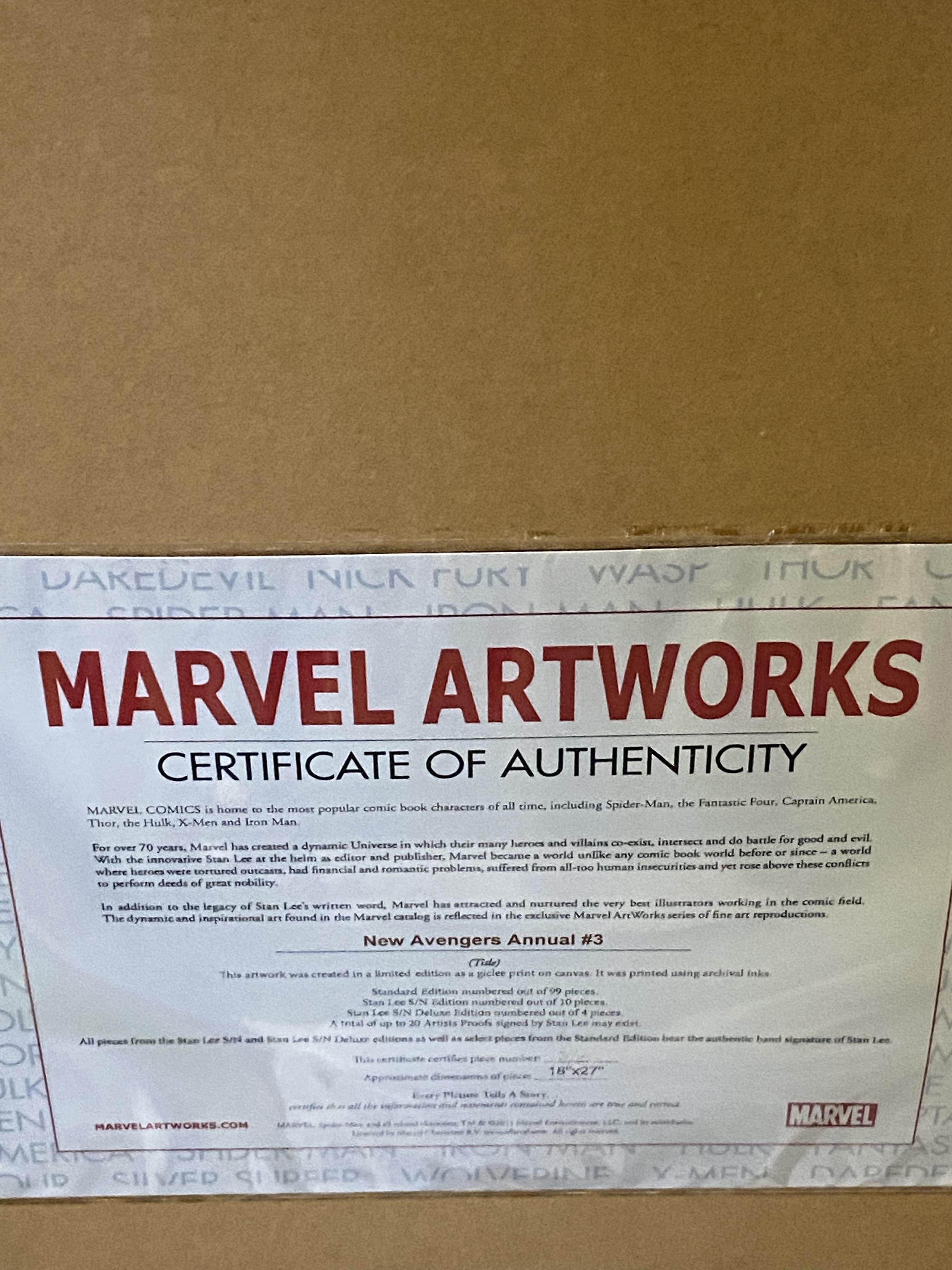 Framed and glazed limited edition giclee print, The New Avengers - Image 5 of 6