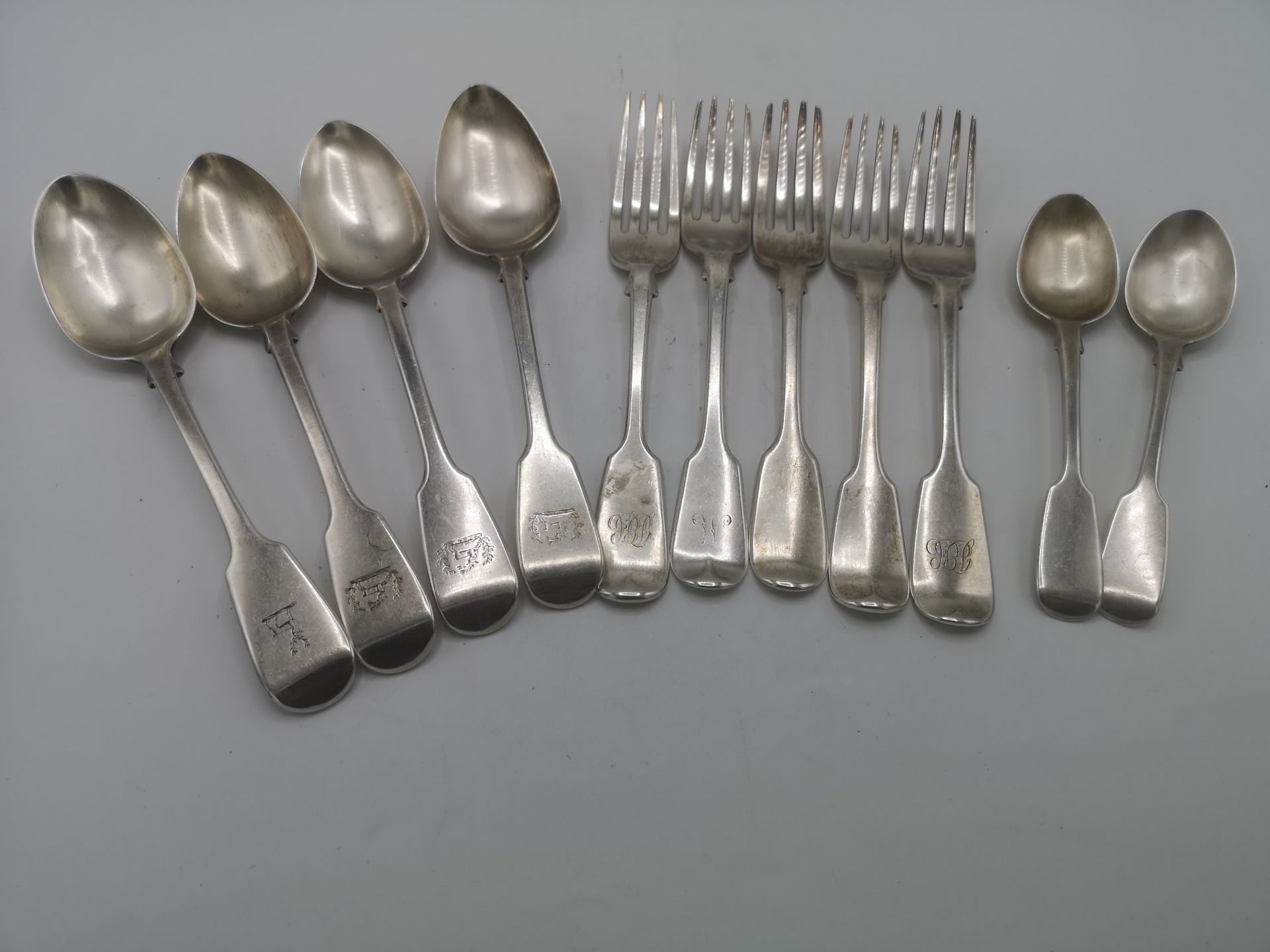 Quantity of silver cutlery - Image 2 of 9