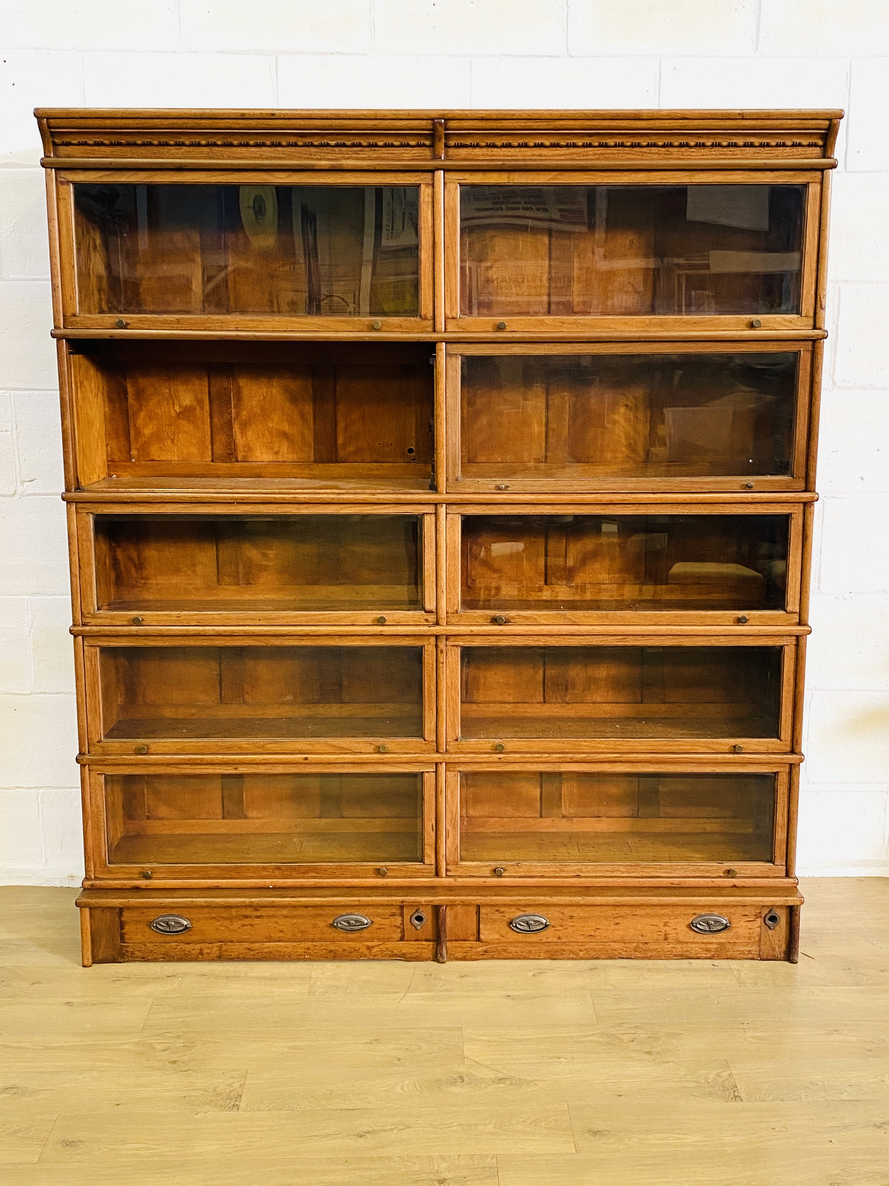 Wernicke mahogany barristers bookcase