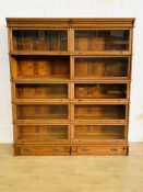 Wernicke mahogany barristers bookcase