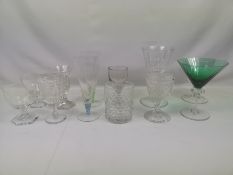 Collection of drinking glasses