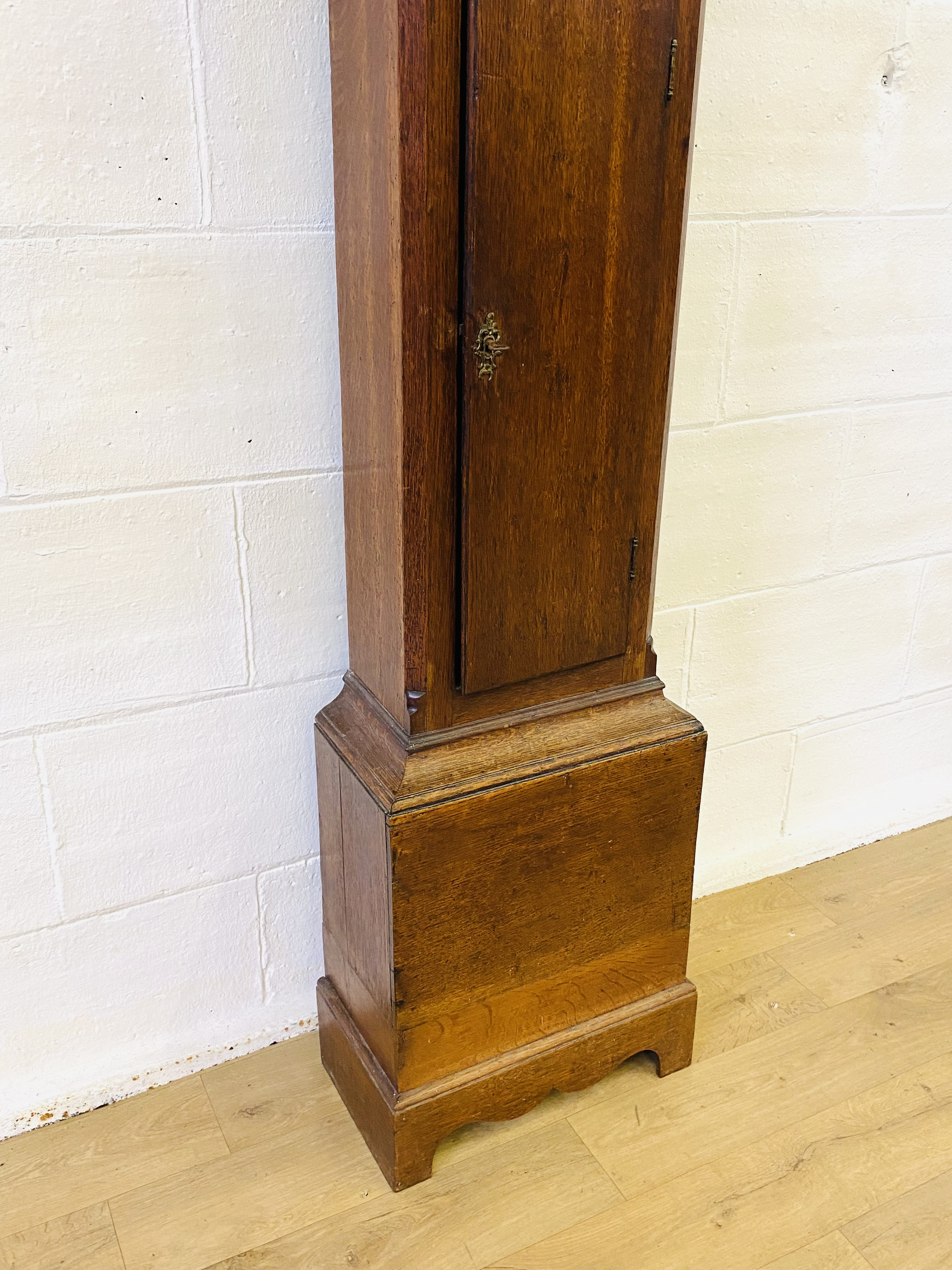 Oak longcase clock - Image 3 of 8