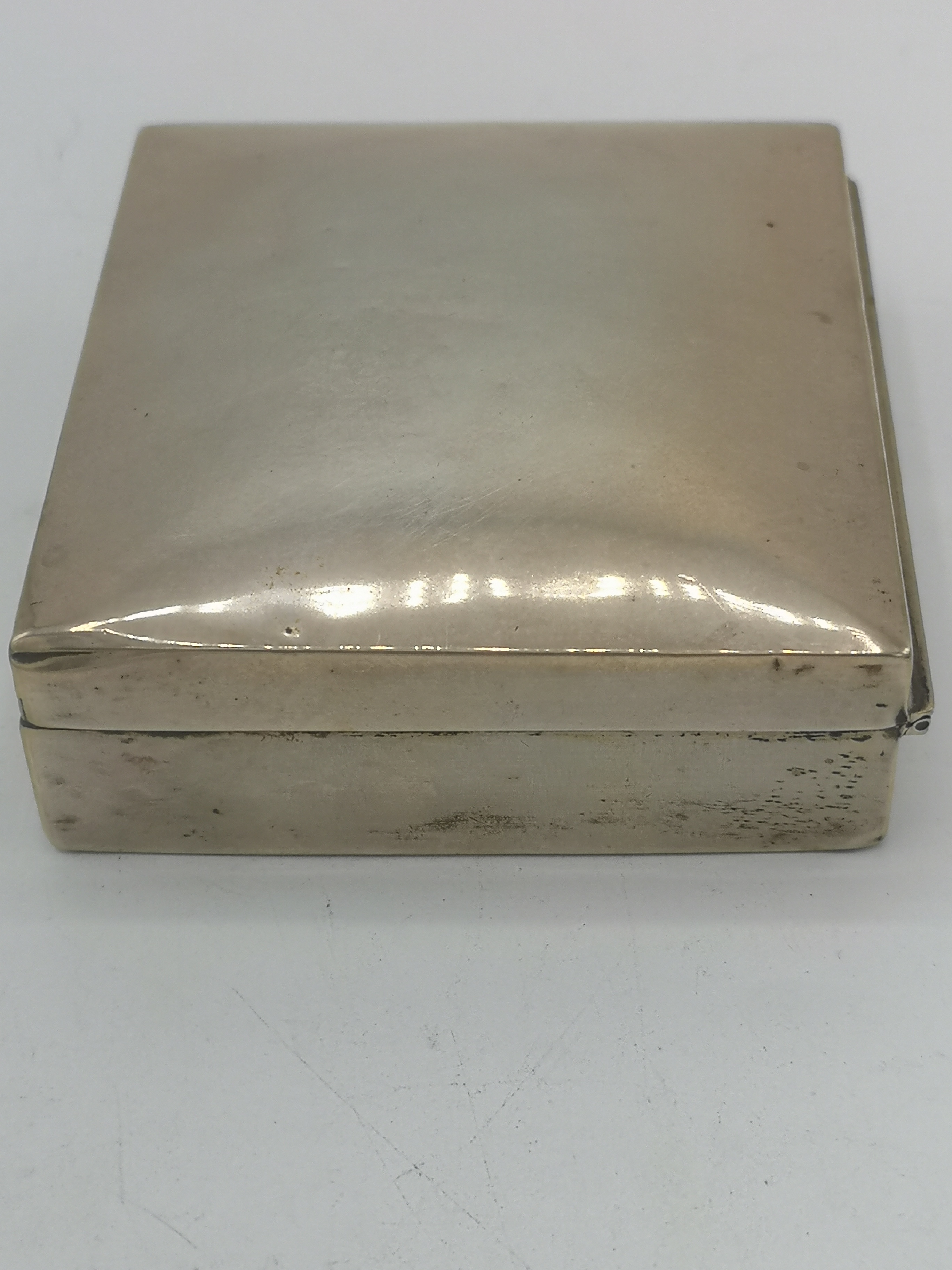 Silver cigarette box