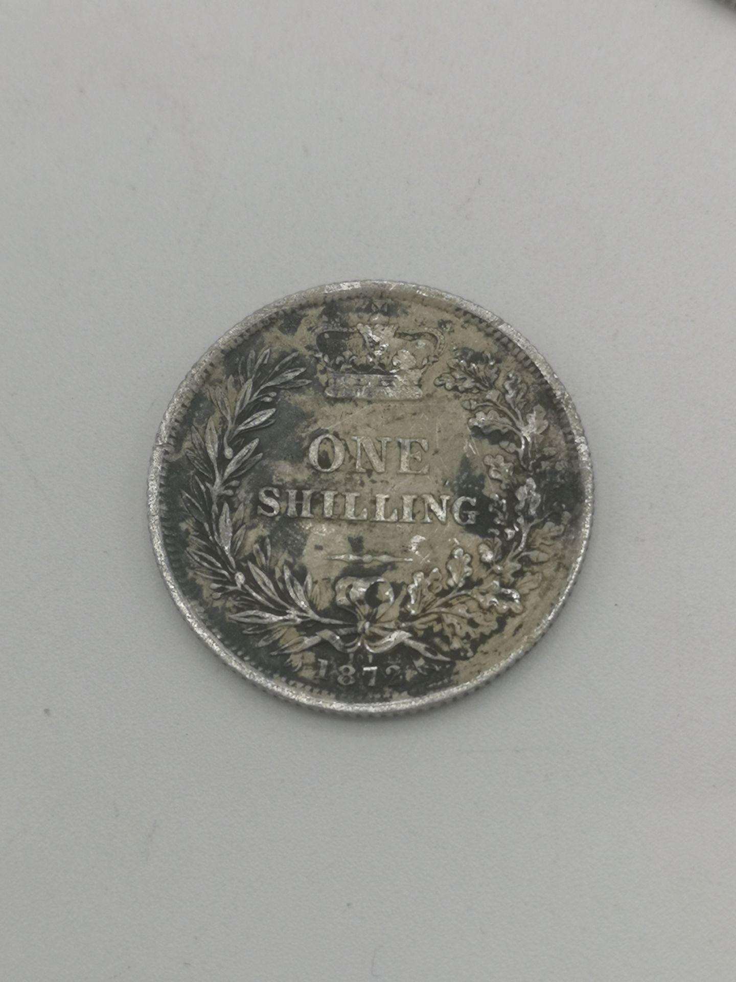 1819 silver sixpence; 1839 silver shilling; 1872 shilling. - Image 7 of 8