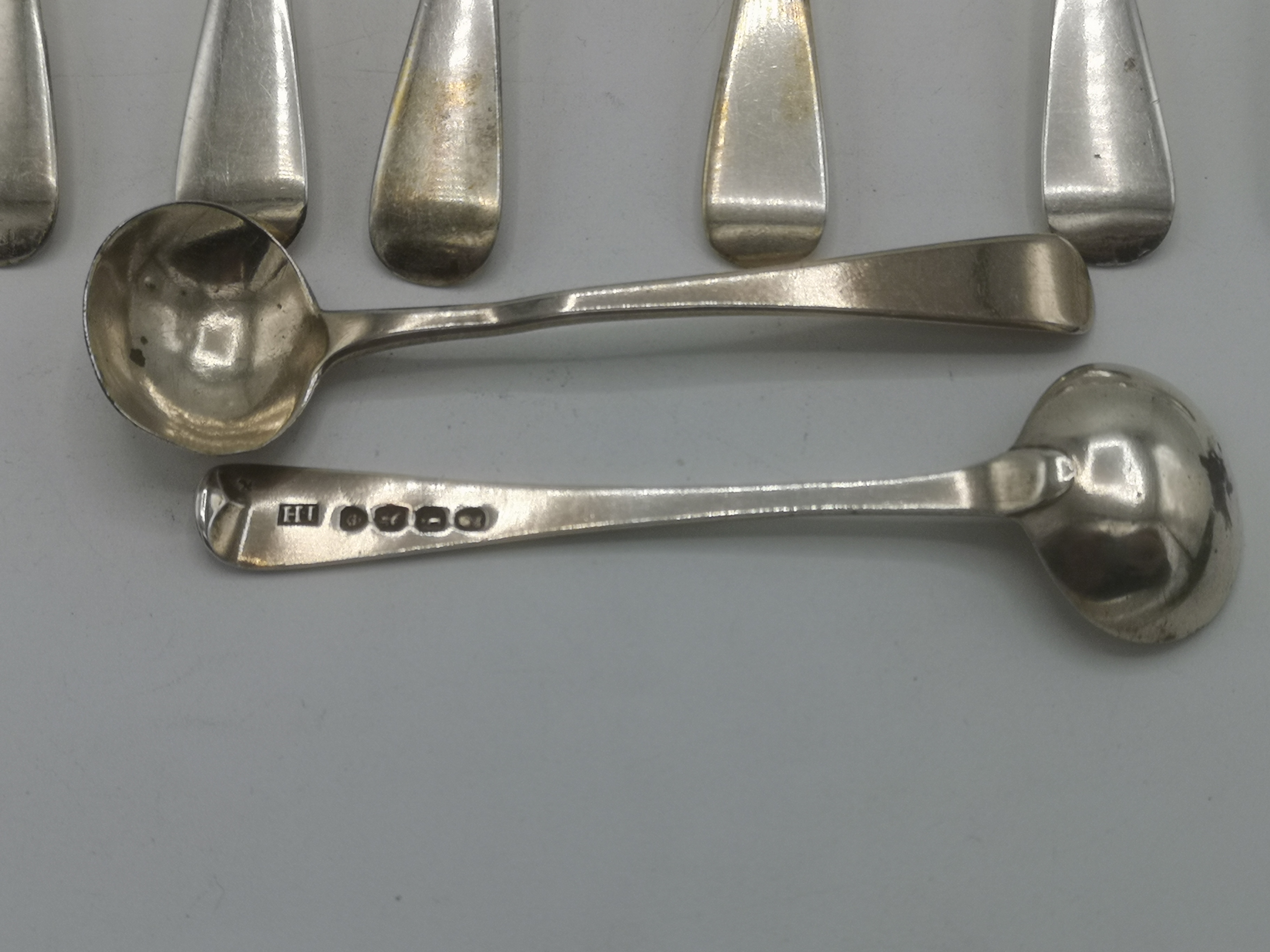 Set of seven silver tea spoons - Image 4 of 8