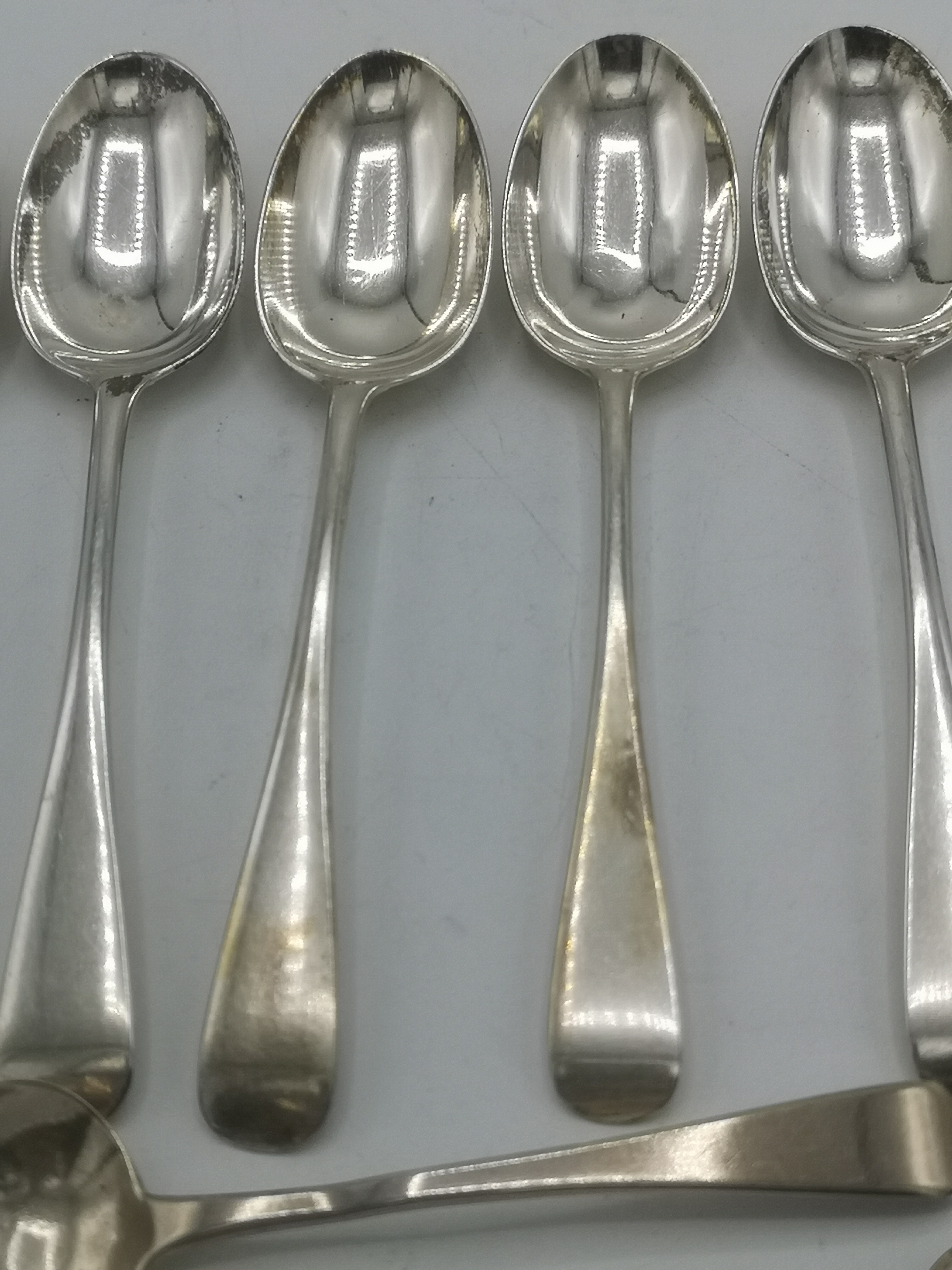 Set of seven silver tea spoons - Image 6 of 8