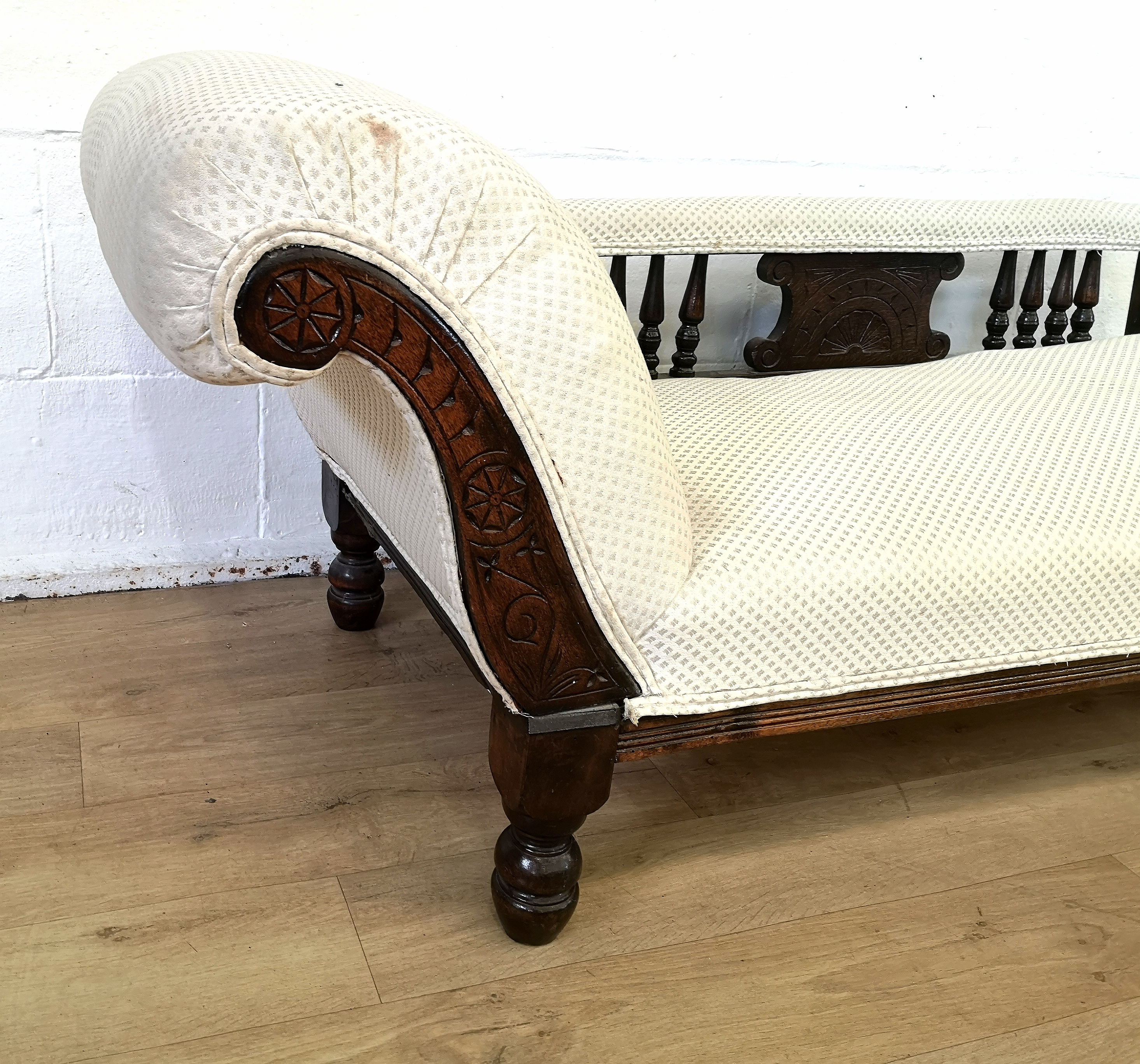 Edwardian chaise longue - Image 3 of 6