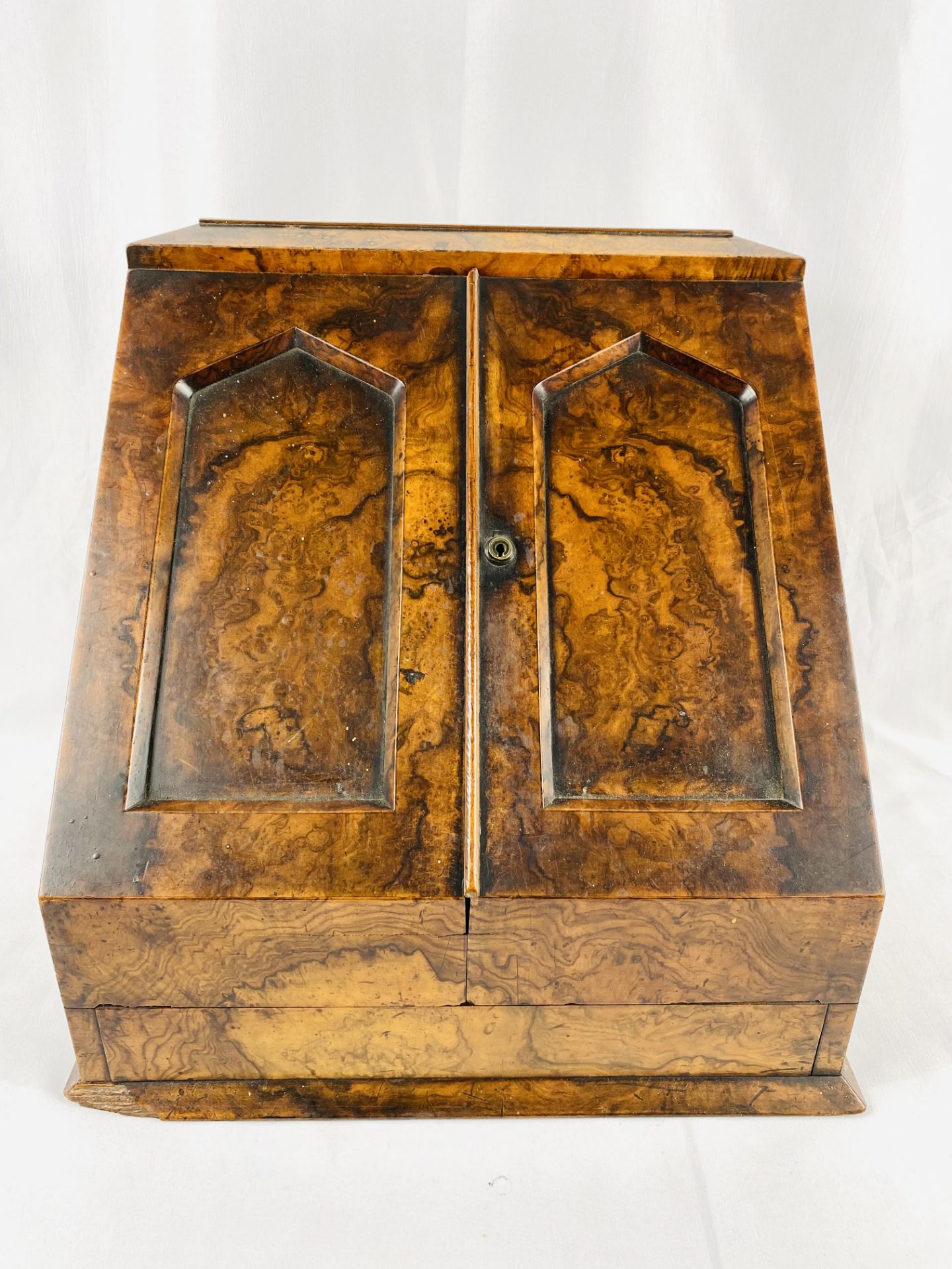 Flame mahogany stationery box - Image 6 of 7