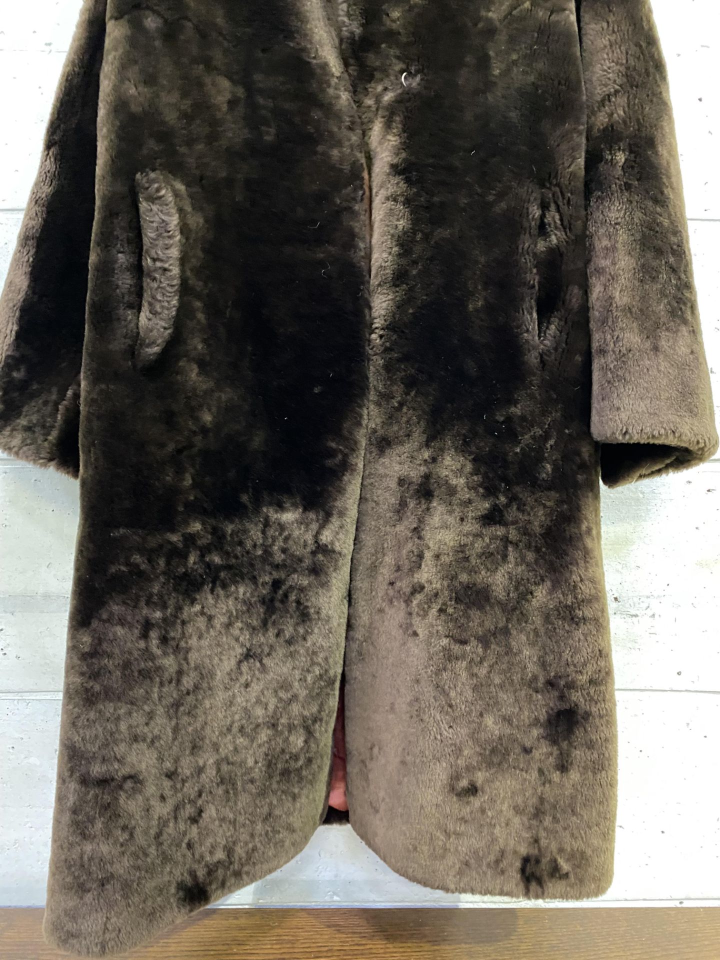 Full length bearskin coat - Image 3 of 5