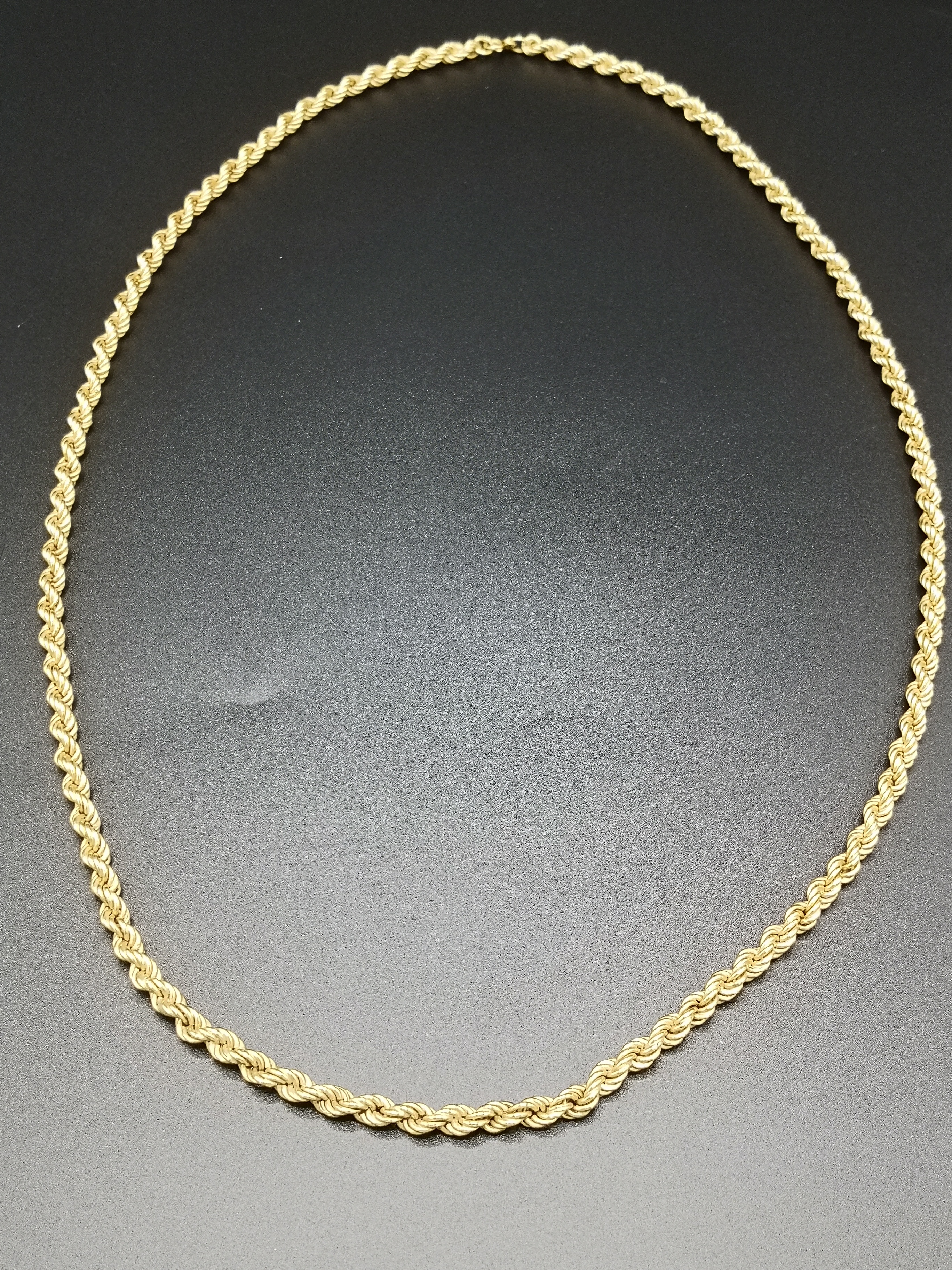 18ct gold rope twist necklace