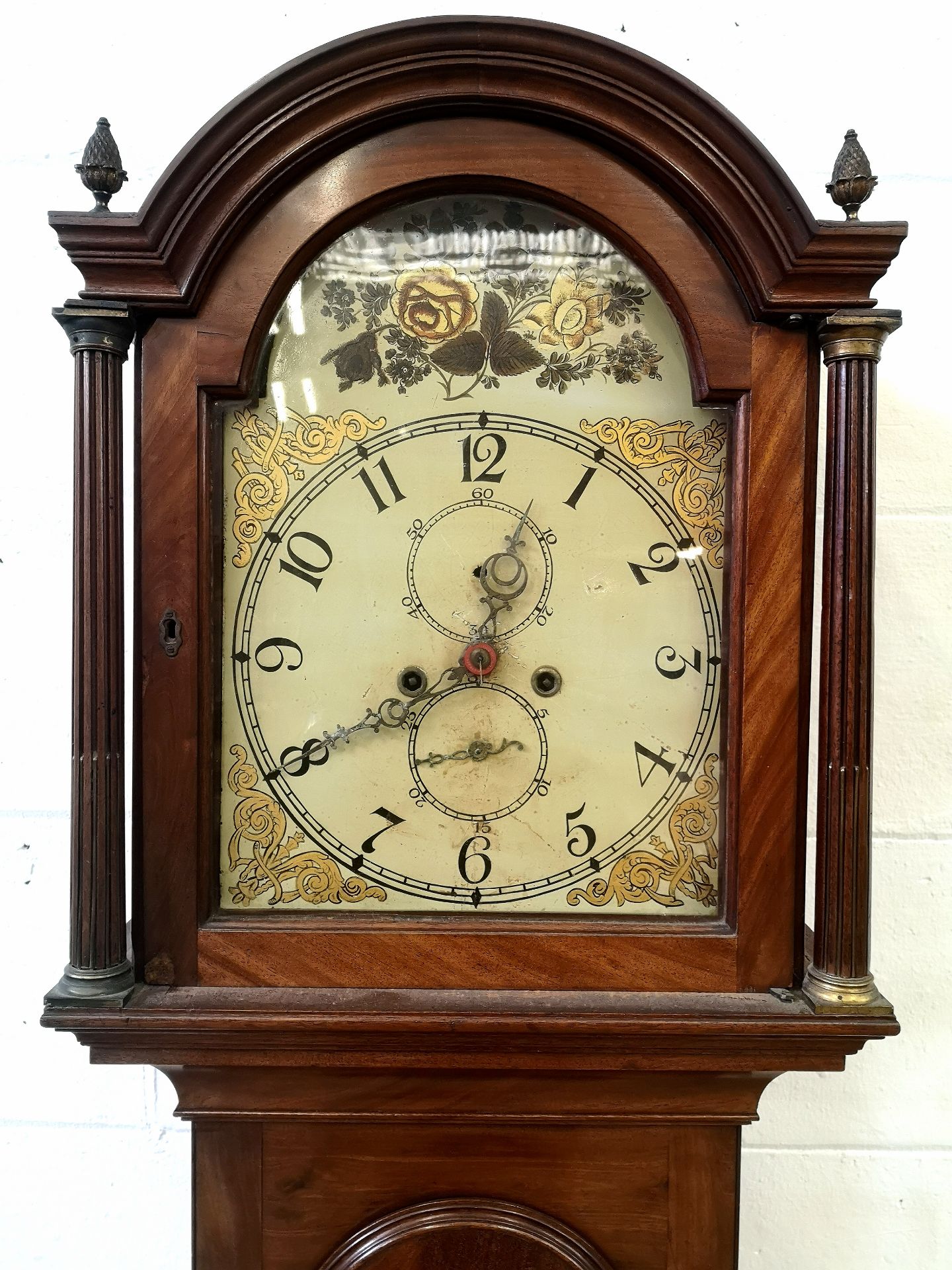 Mahogany longcase clock - Image 2 of 8