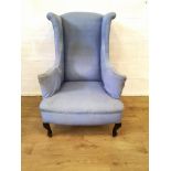 Victorian wingback armchair