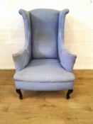 Victorian wingback armchair