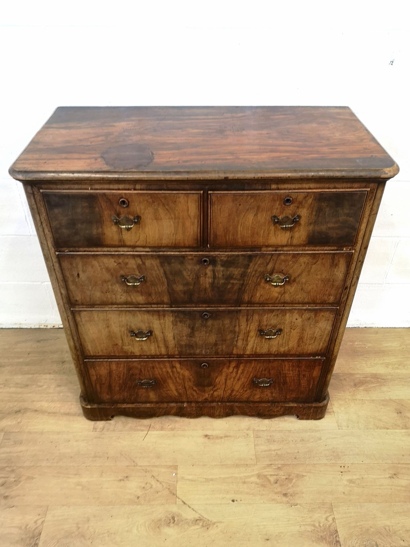 Mahogany chest of two over three drawers - Image 2 of 6