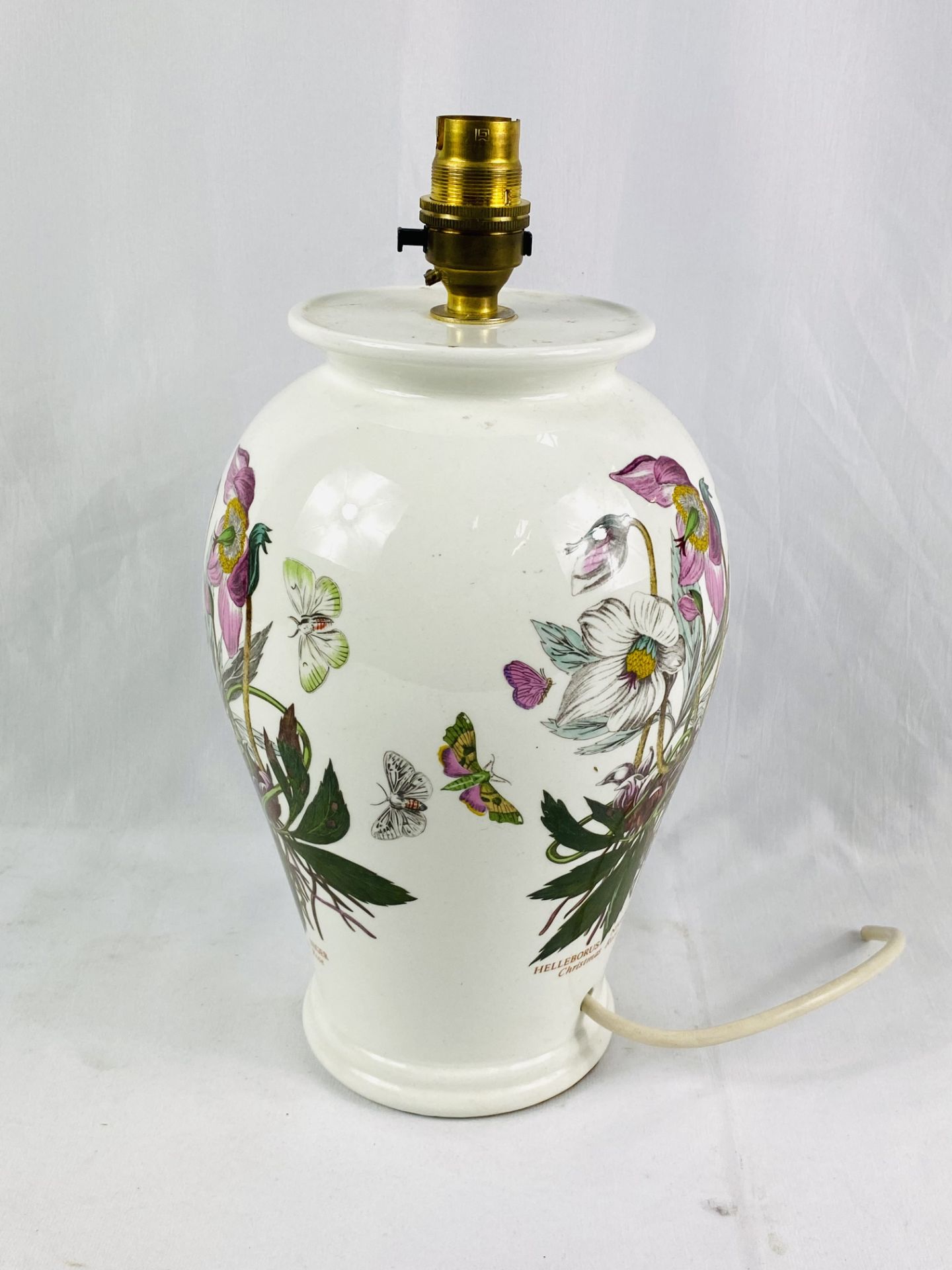 Portmeirion ceramic table lamp - Image 3 of 3
