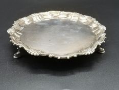 Georgian silver salver