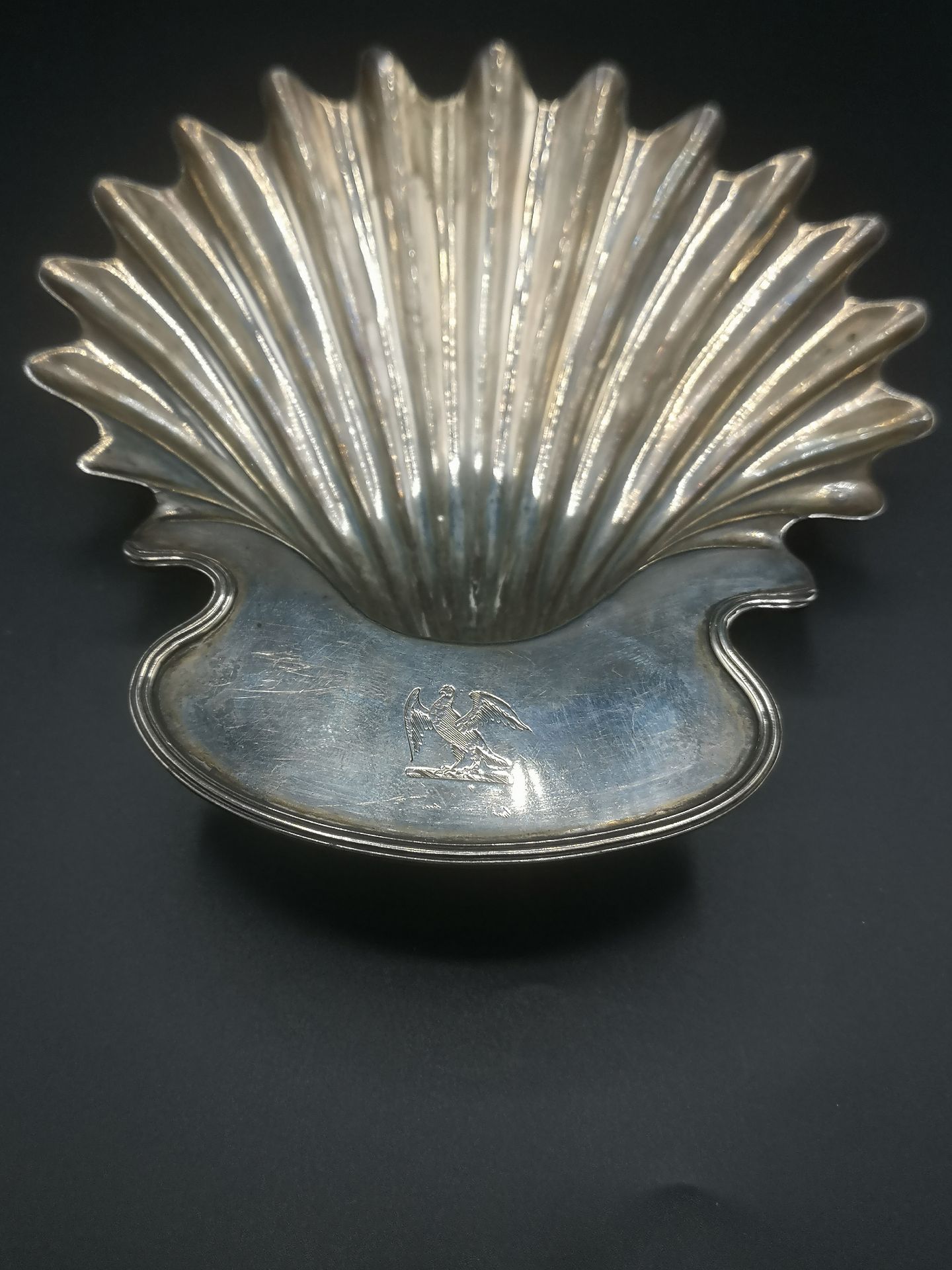 Georgian silver dish, 1871; together with a toddy ladle - Bild 2 aus 6