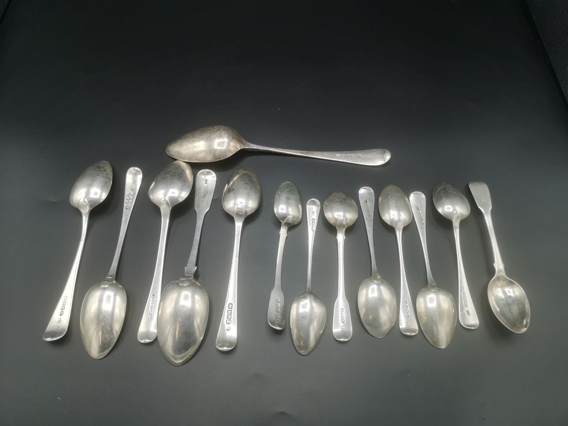 Collection of silver spoons - Image 5 of 6