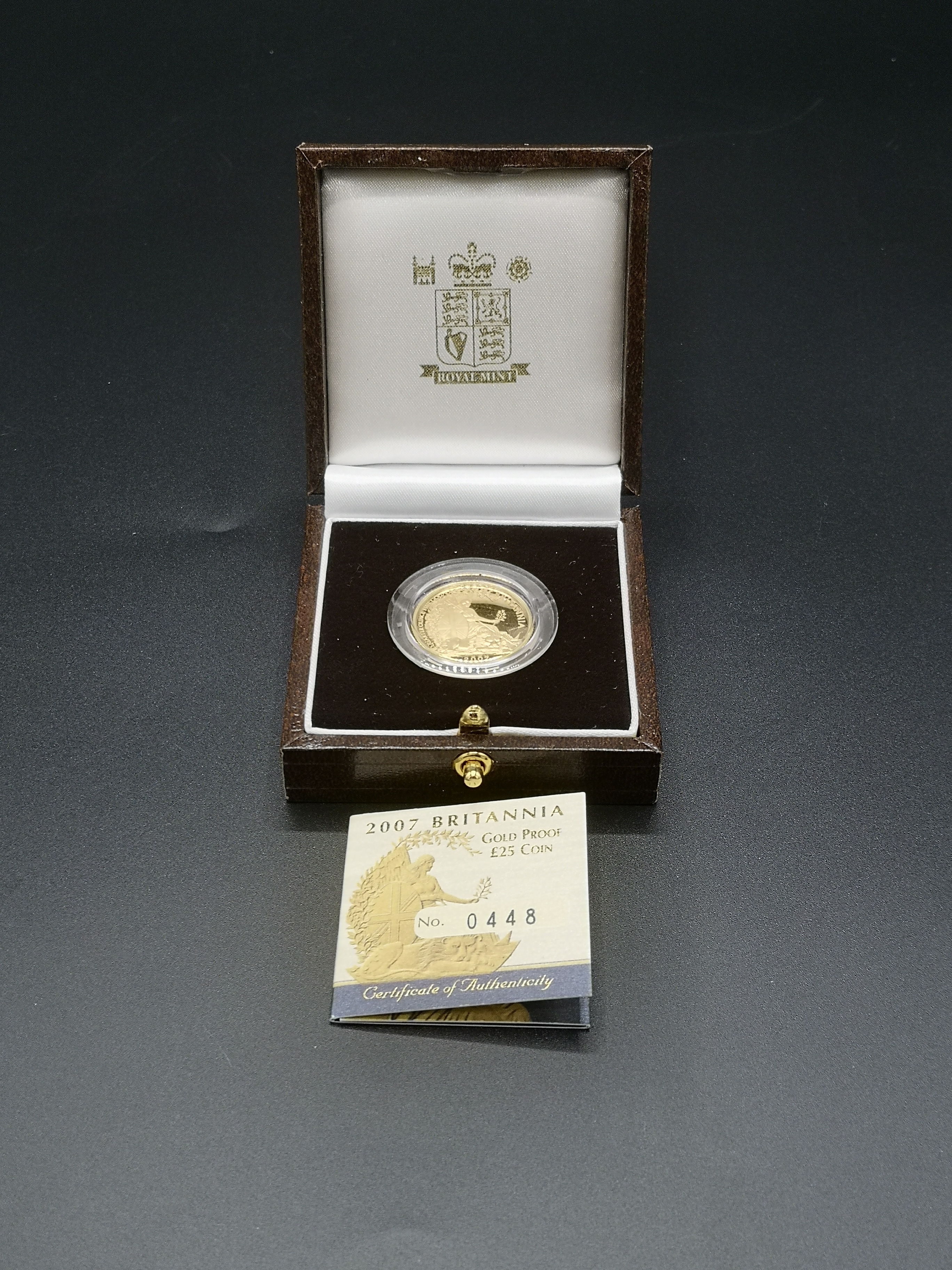 2007 1/4oz gold proof £25 coin