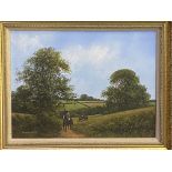 Framed oil on canvas, signed Peter Duffield