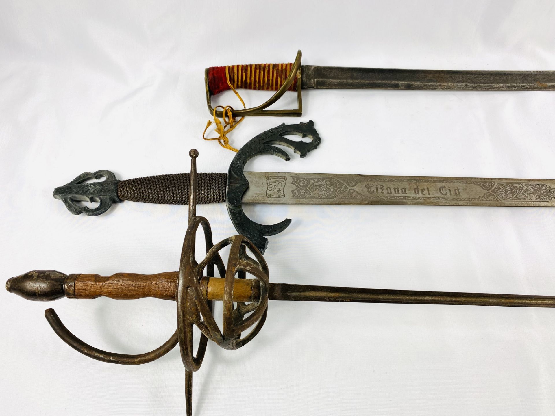 Three decorative swords - Image 2 of 8