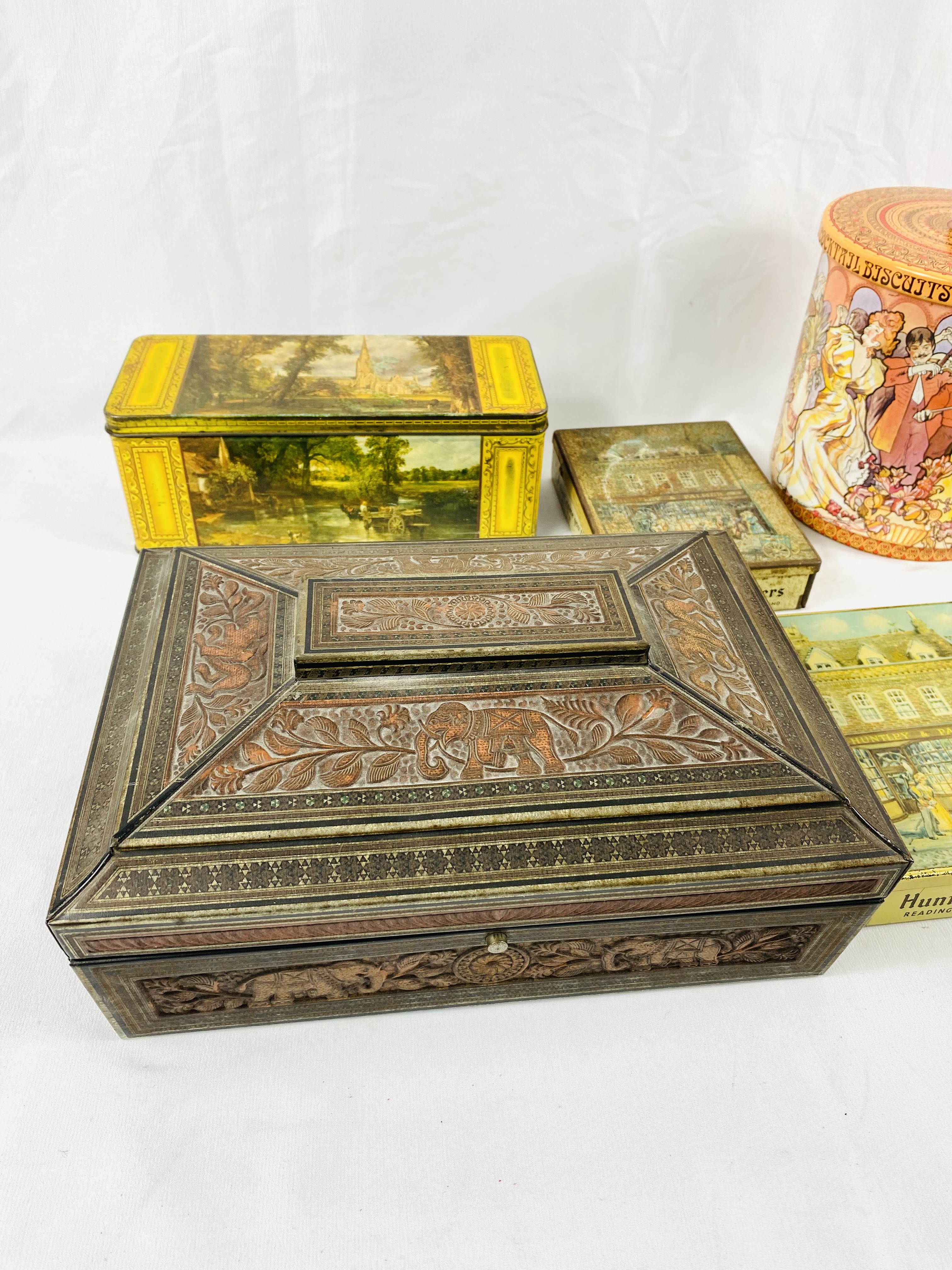 Ten Huntley & Palmers biscuit tins. - Image 4 of 5