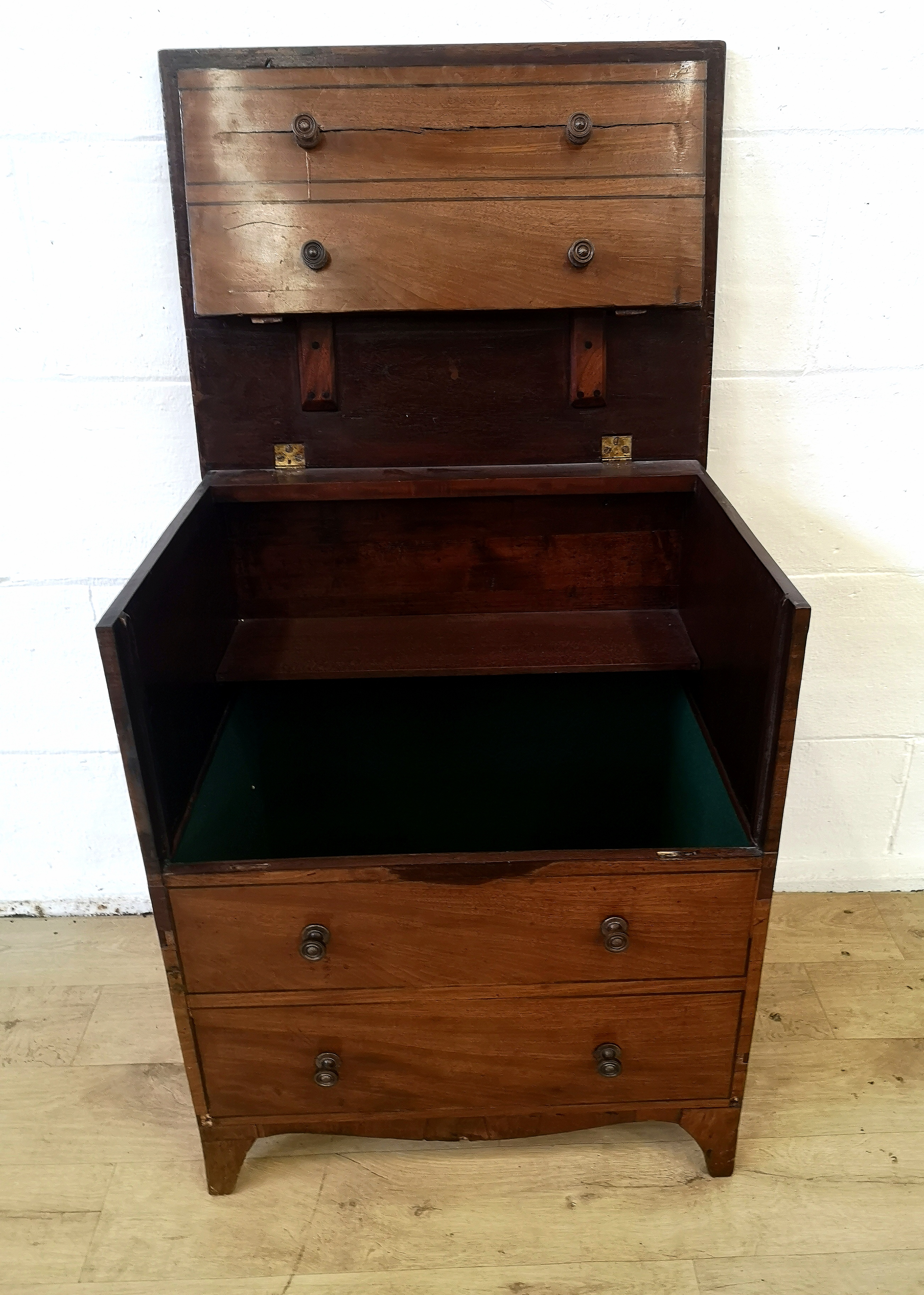 Mahogany commode - Image 5 of 6