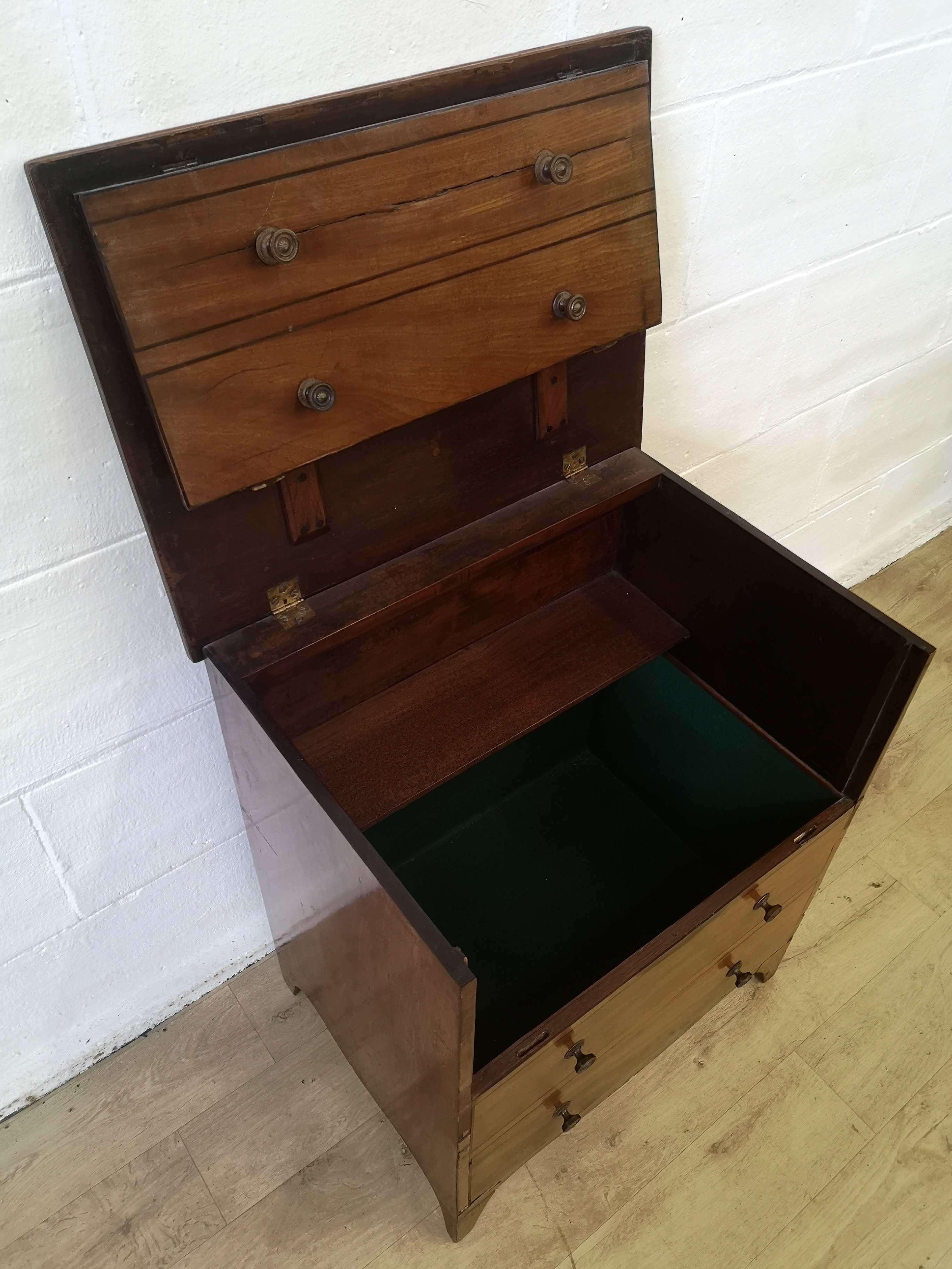 Mahogany commode - Image 6 of 6