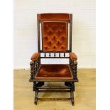 Mahogany American style rocking chair