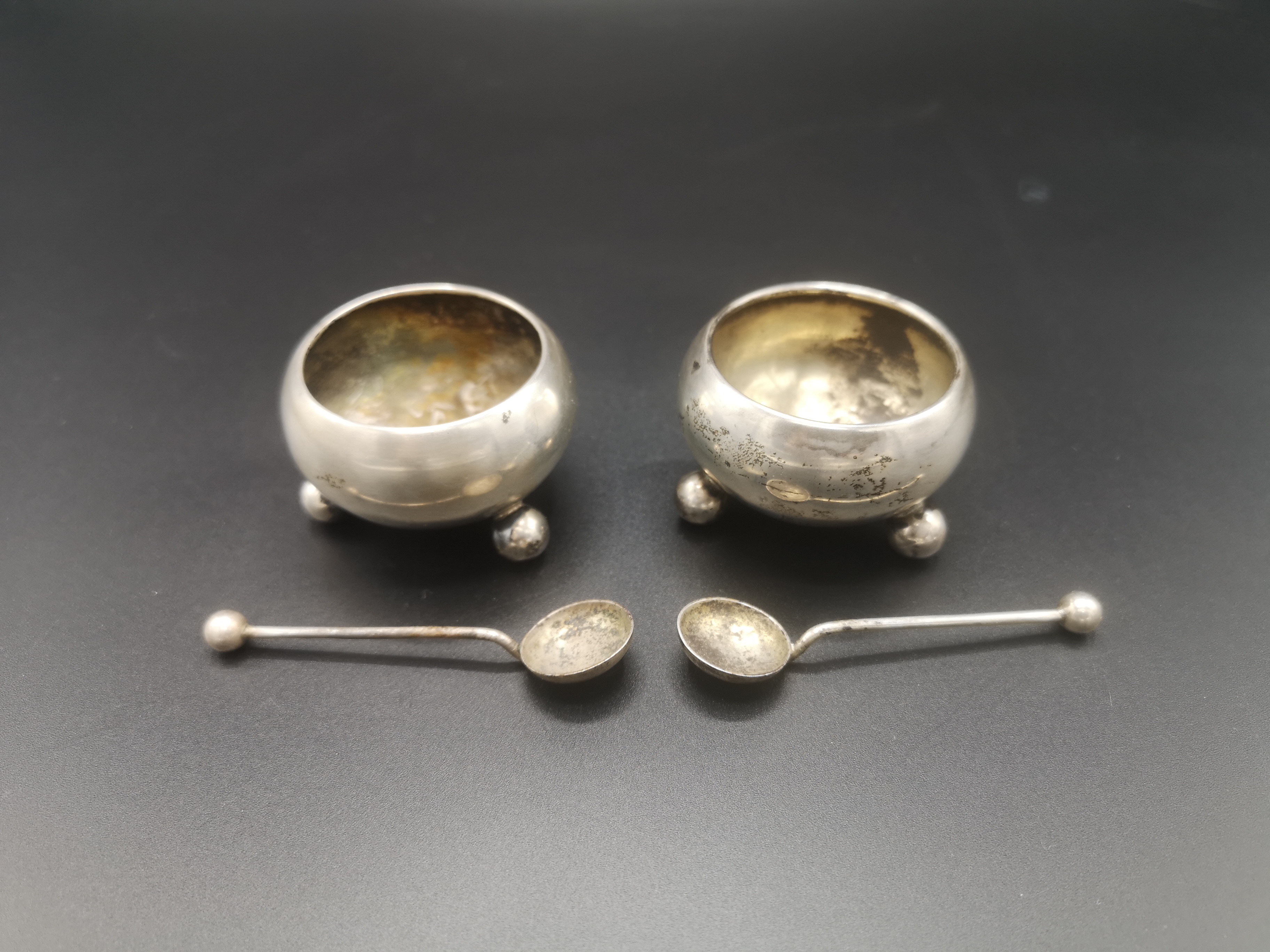 A pair of silver vases and other items of silver - Image 8 of 11