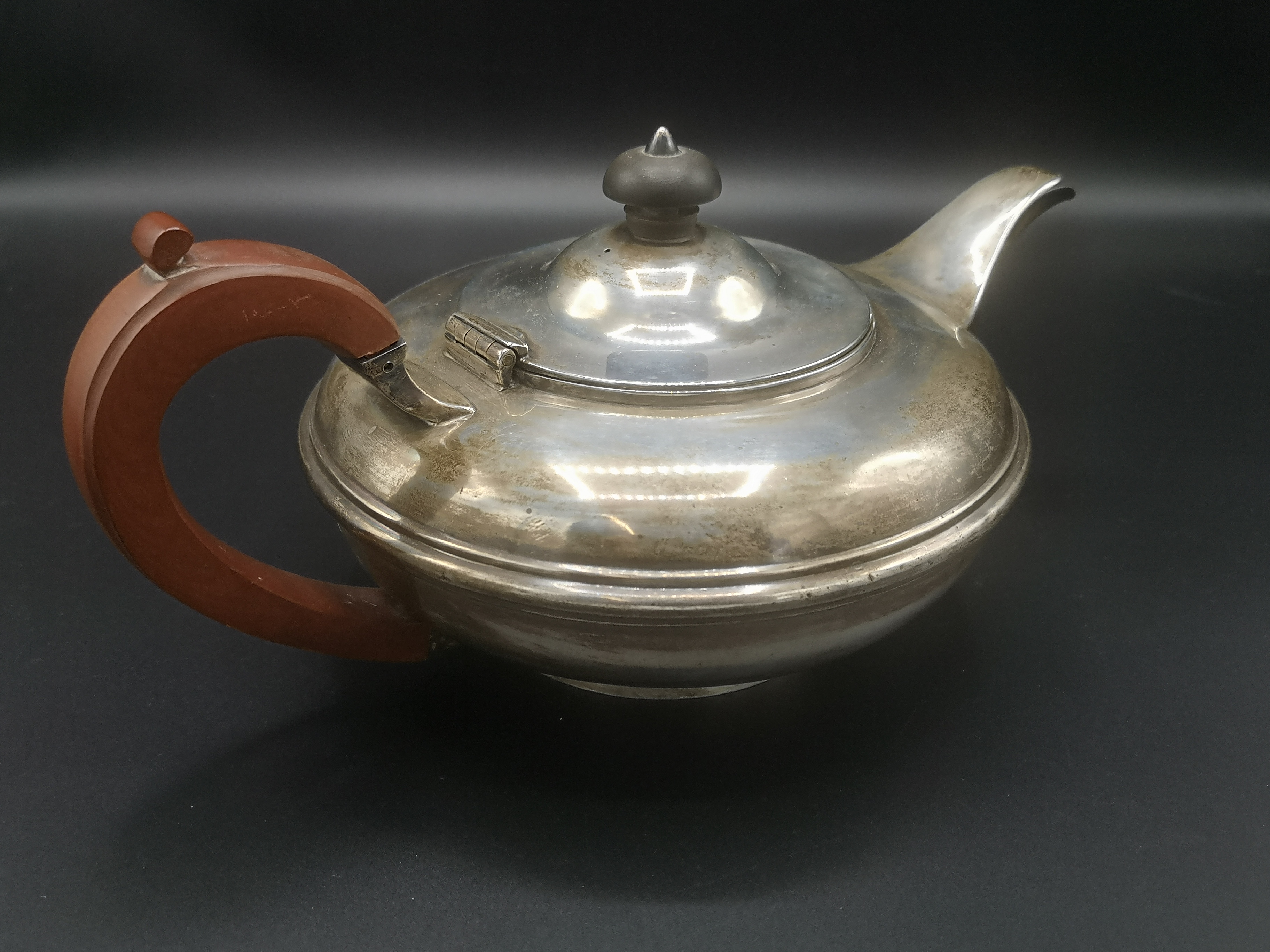 Victorian silver teapot,