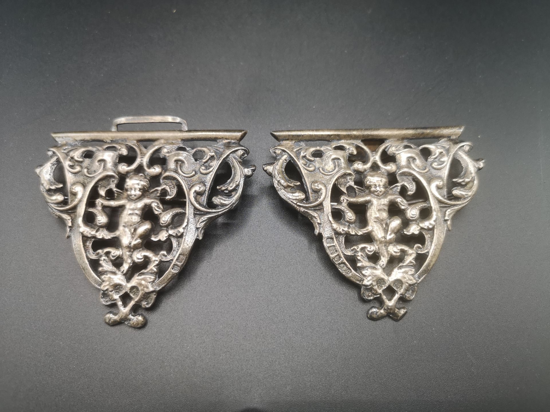 Two silver pin trays and other items of silver - Image 4 of 12