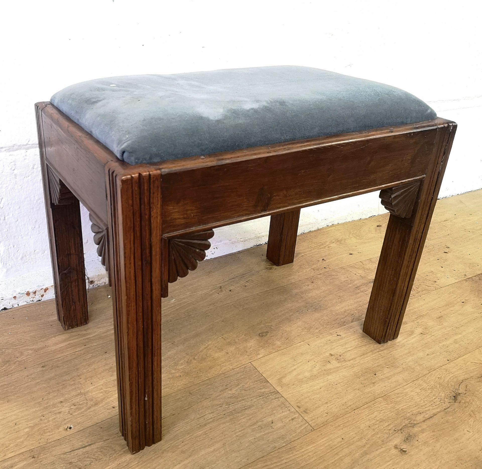 Mahogany stool with drop in seat