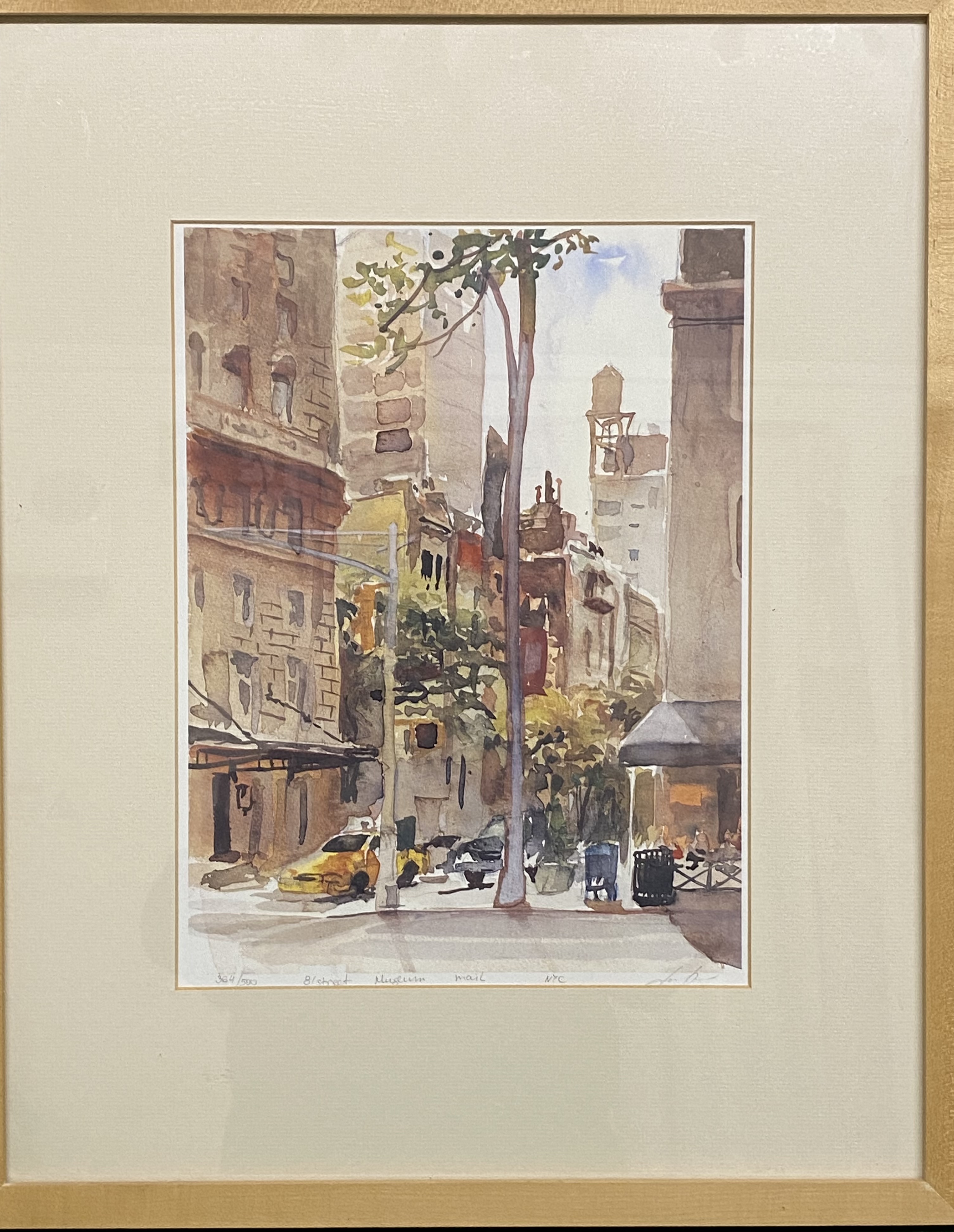 Framed and glazed limited edition print of 81st in New York - Image 3 of 4