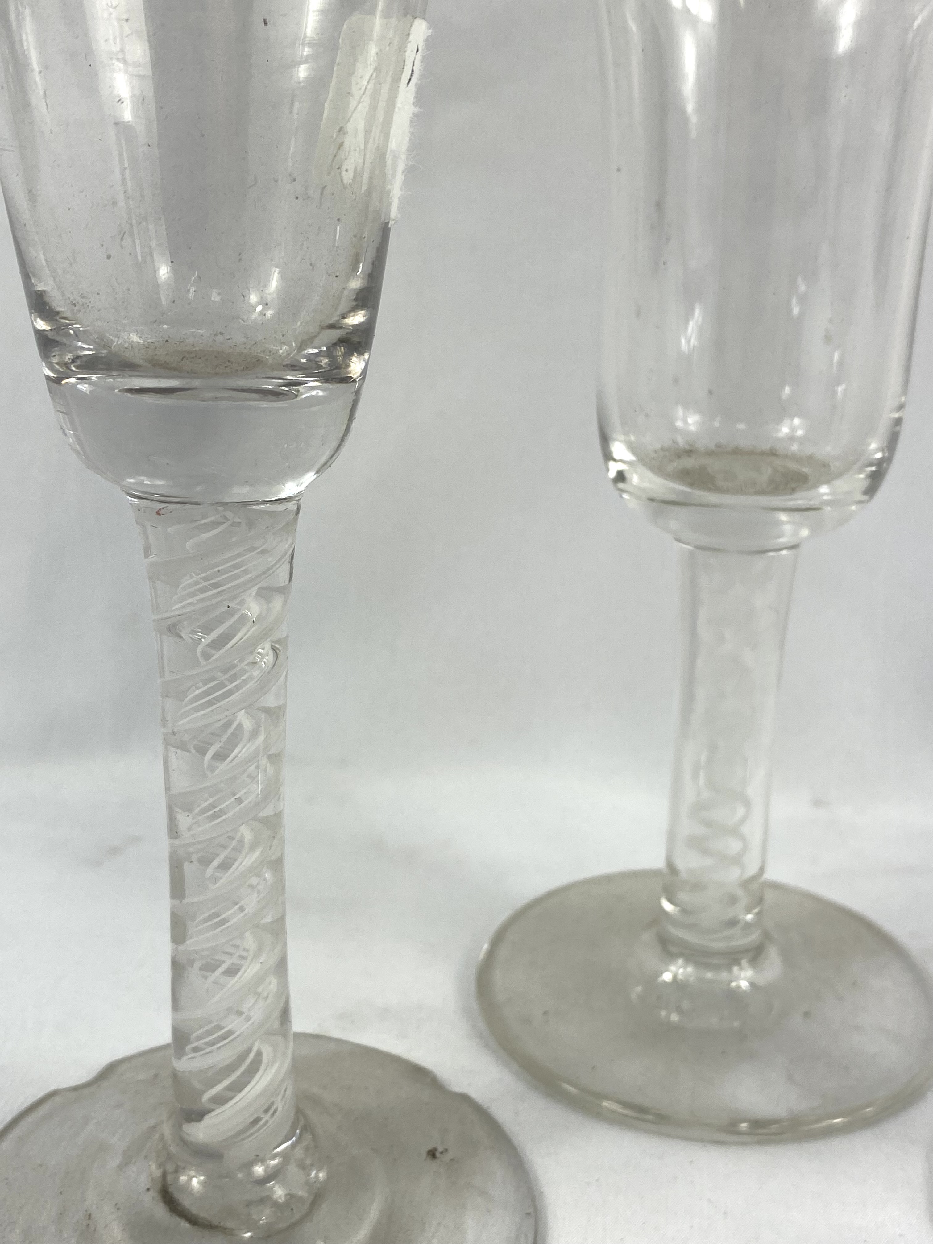 Three airtwist stem drinking glasses - Image 3 of 4