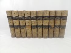 Chambers Encyclopedia, ten volumes half bound