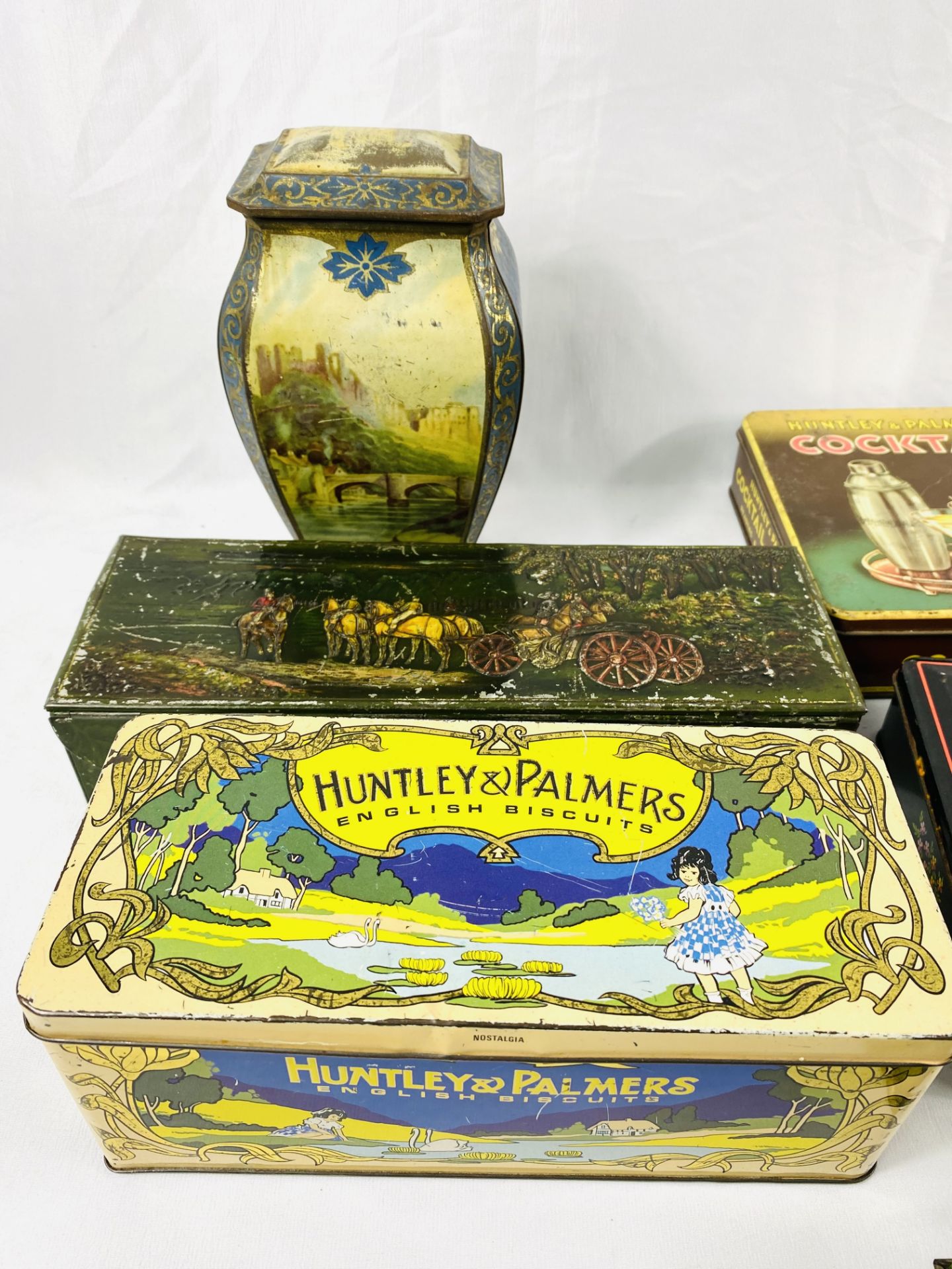 Ten Huntley & Palmers biscuit tins. - Image 2 of 4