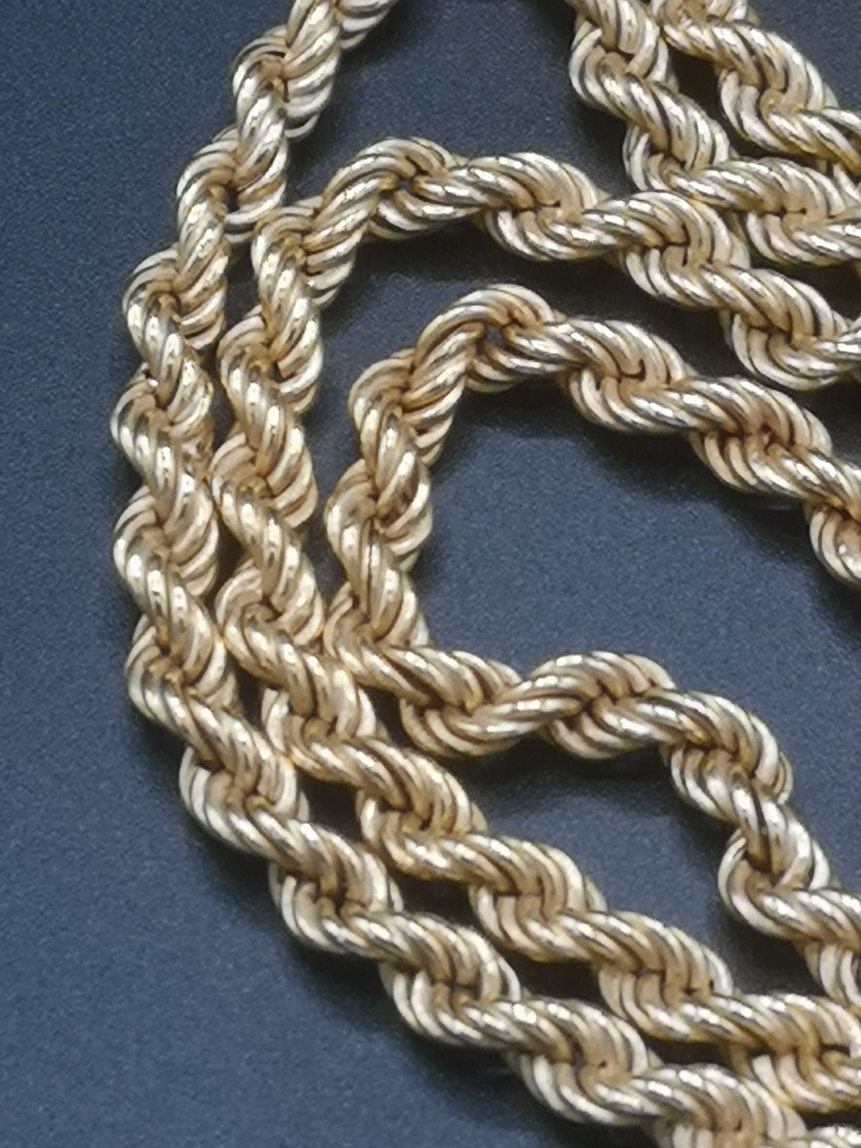 18ct gold rope twist necklace - Image 6 of 6