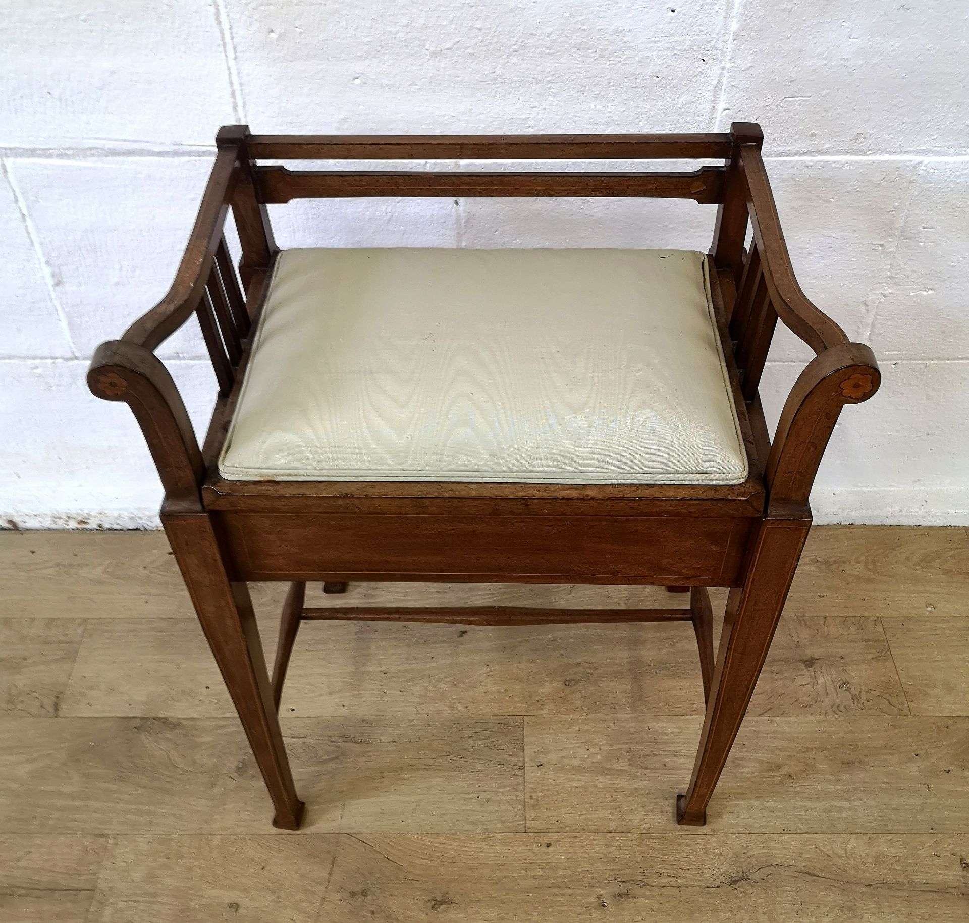 Regency style mahogany piano stool - Bild 2 aus 7