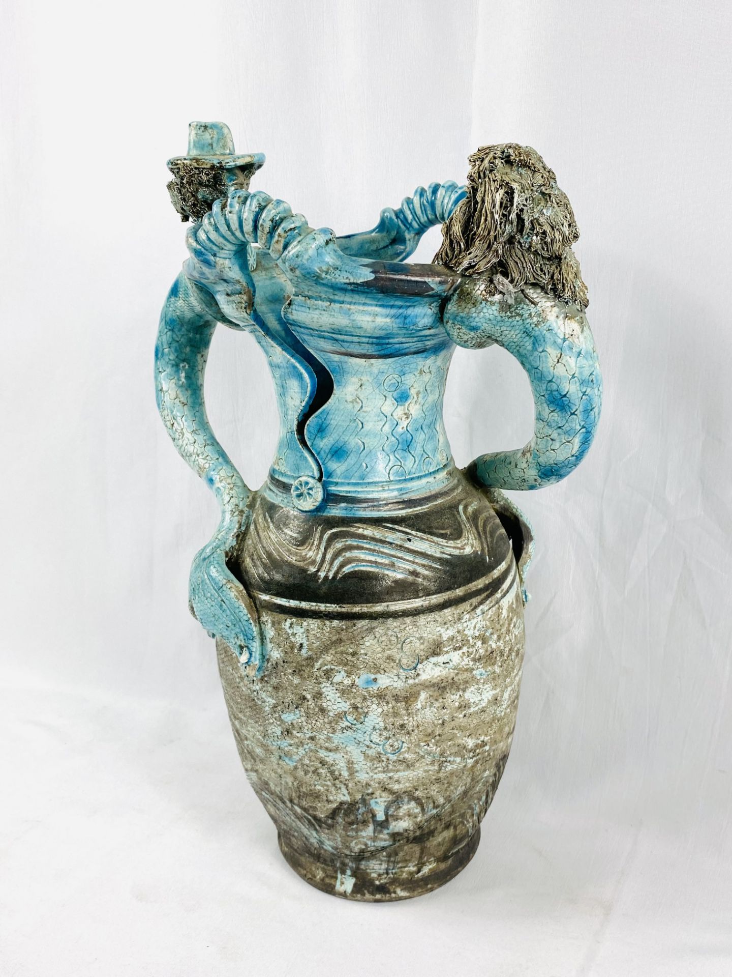 Michael Kennedy pottery mermaid vase - Image 2 of 5