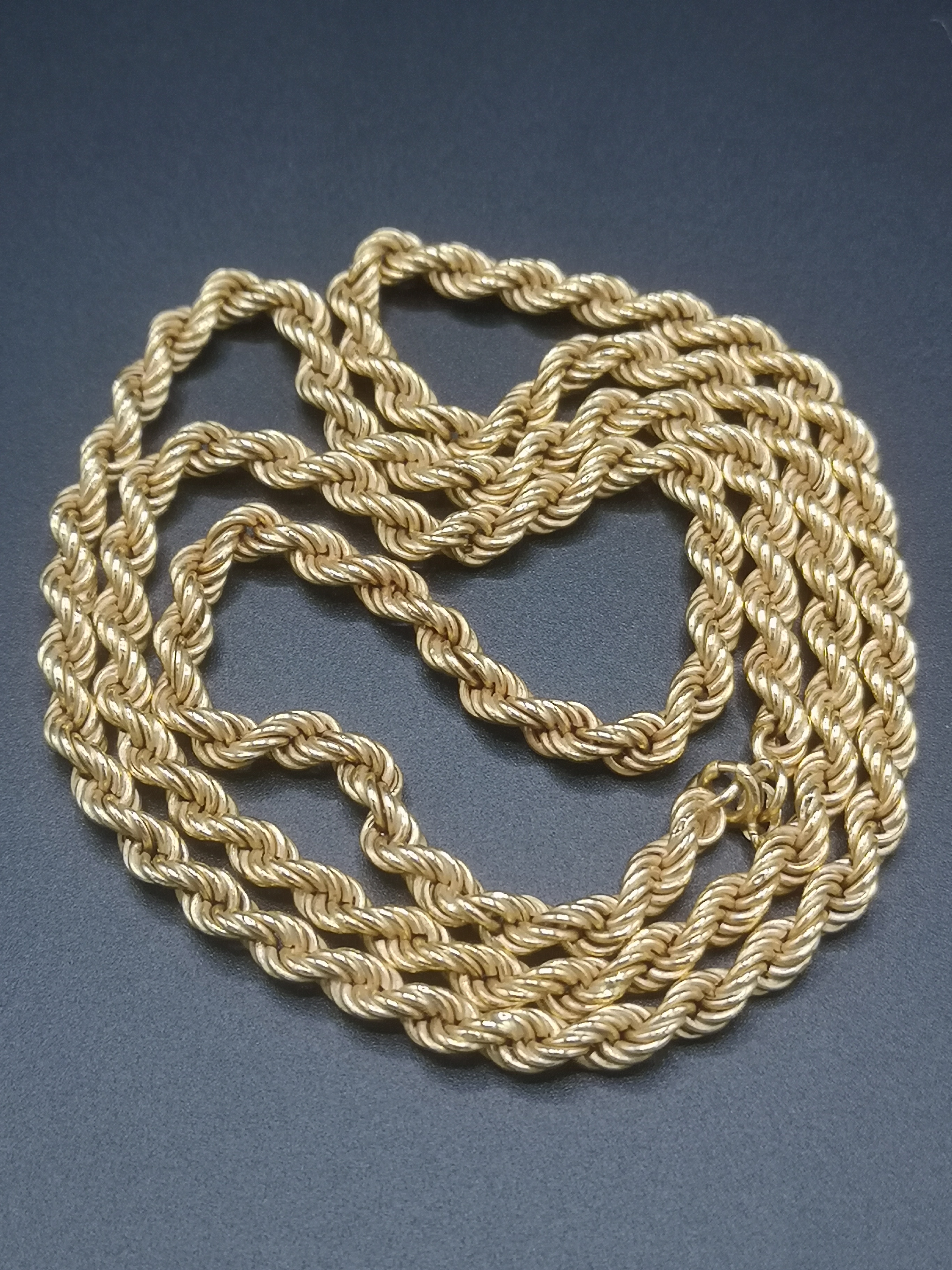 18ct gold rope twist necklace - Image 5 of 6