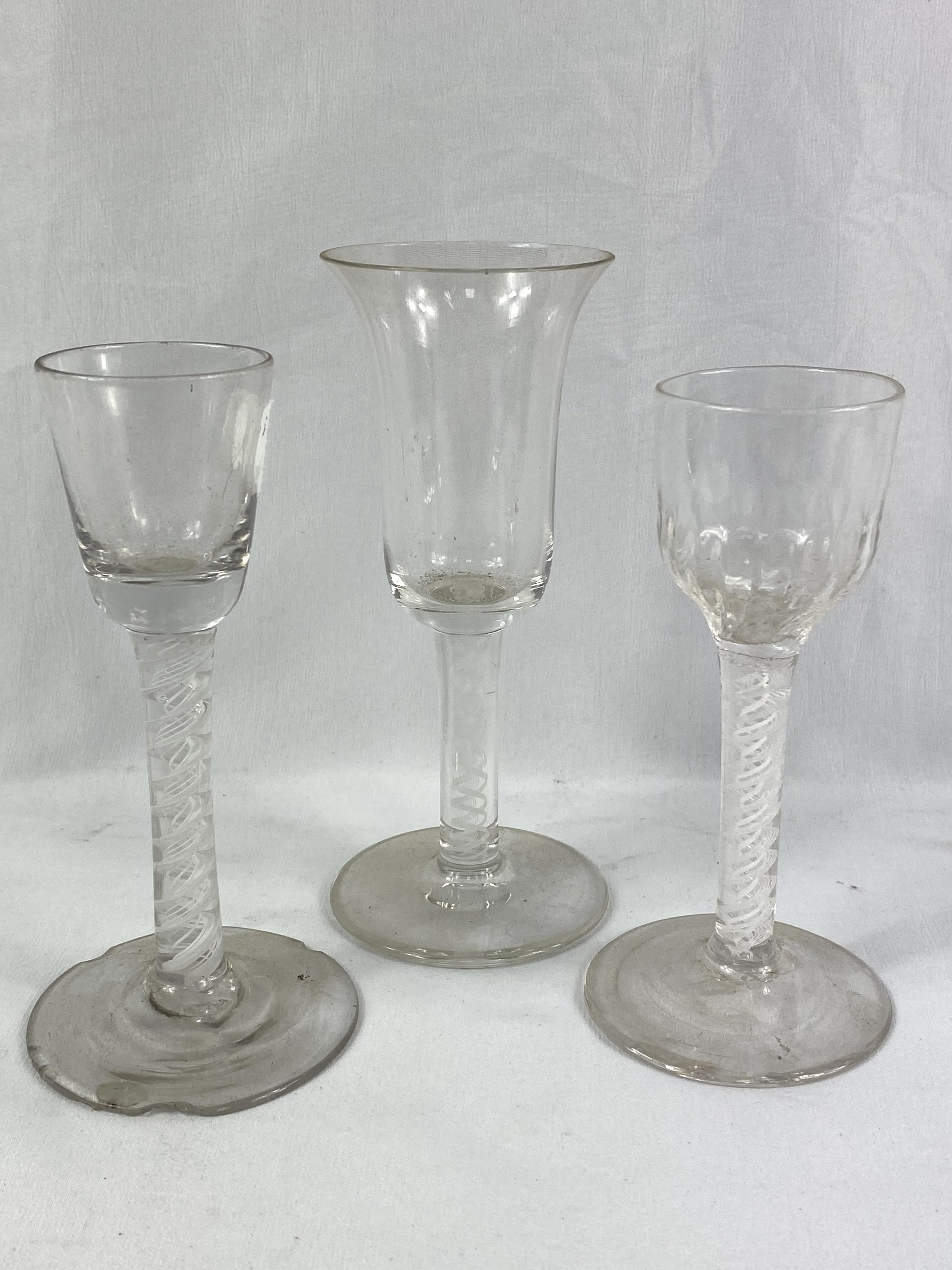 Three airtwist stem drinking glasses - Image 4 of 4