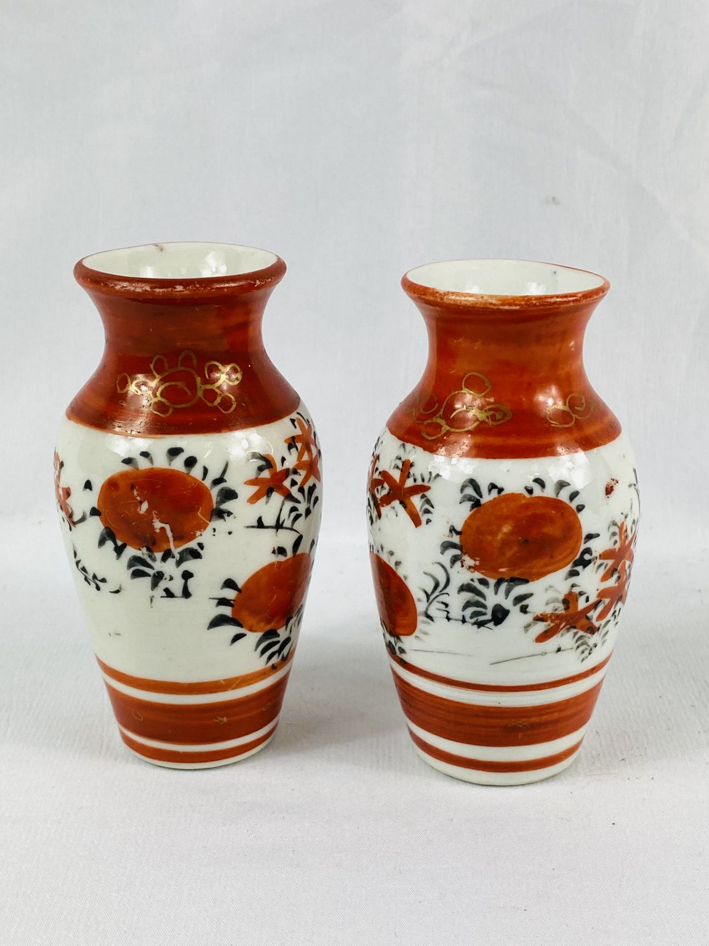 Two Japanese satsuma vases - Image 2 of 3