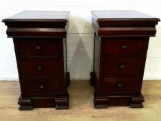 Pair of contemporary bedside cabinets